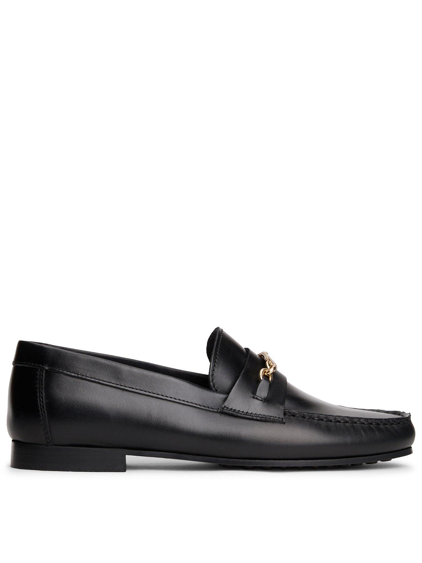 Tommy Hilfiger Chain Leather Loafer - Black