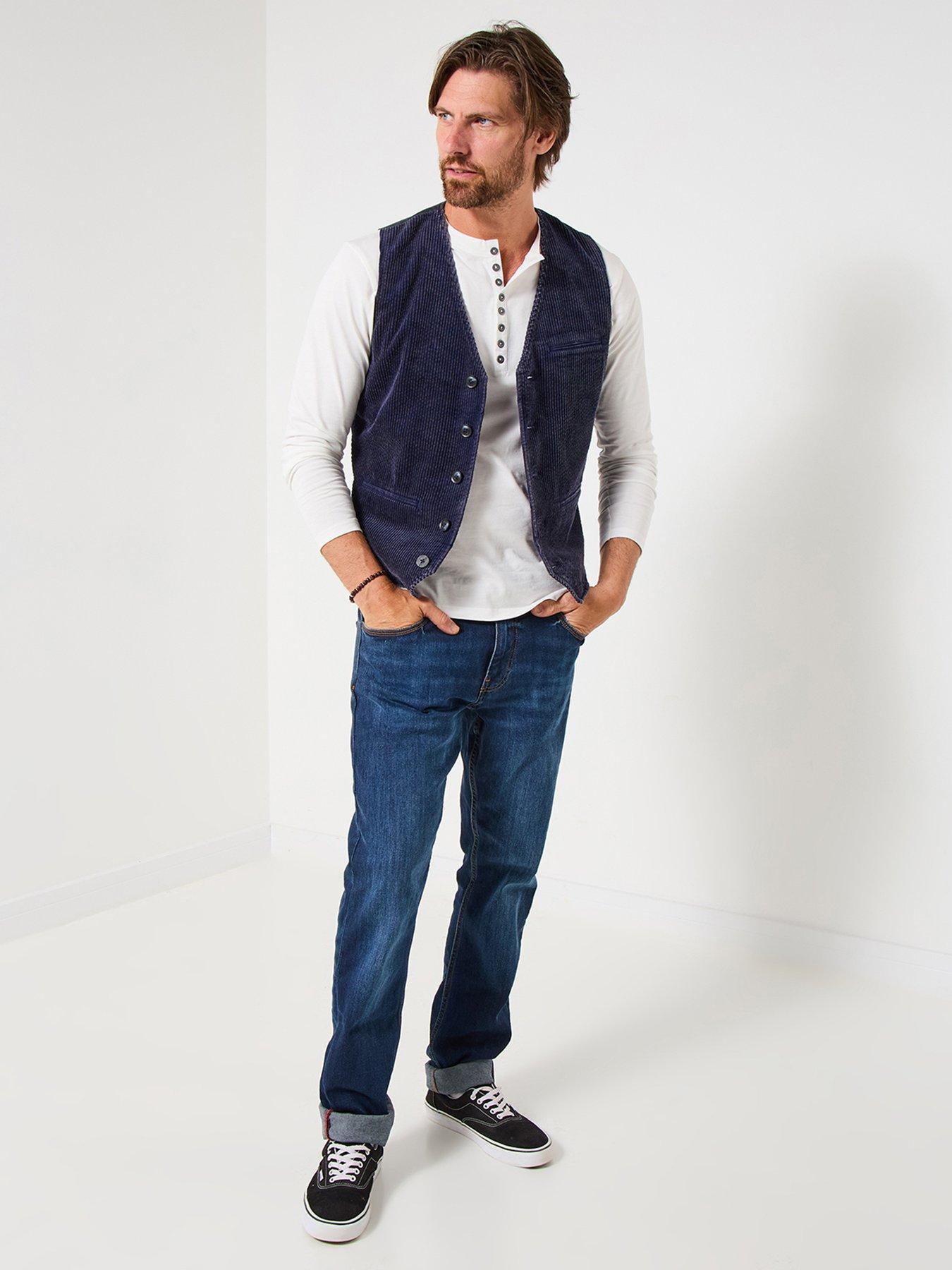 Image 2 of 6 of Joe Browns Cord Front Waistcoat - Navy