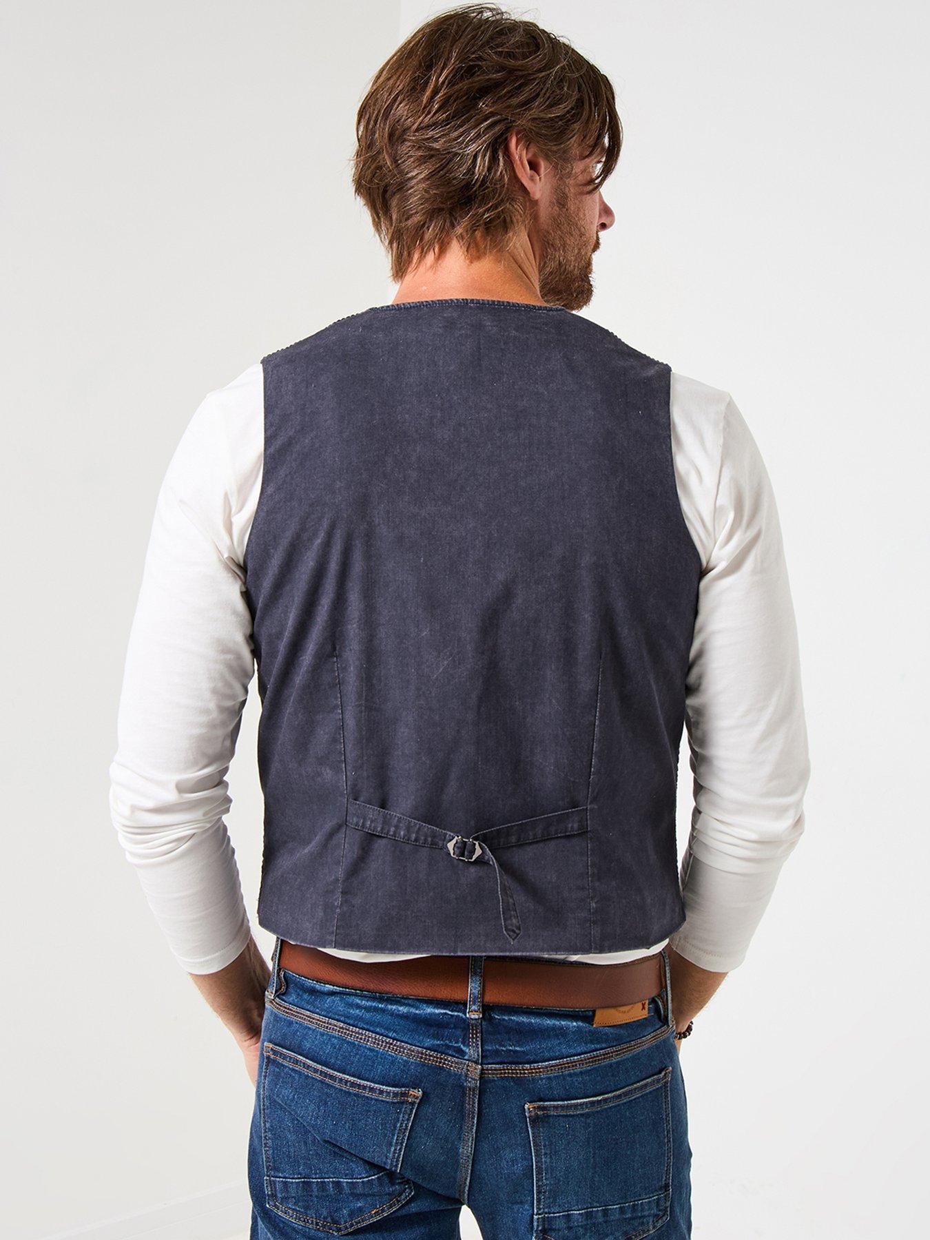 Image 3 of 6 of Joe Browns Cord Front Waistcoat - Navy