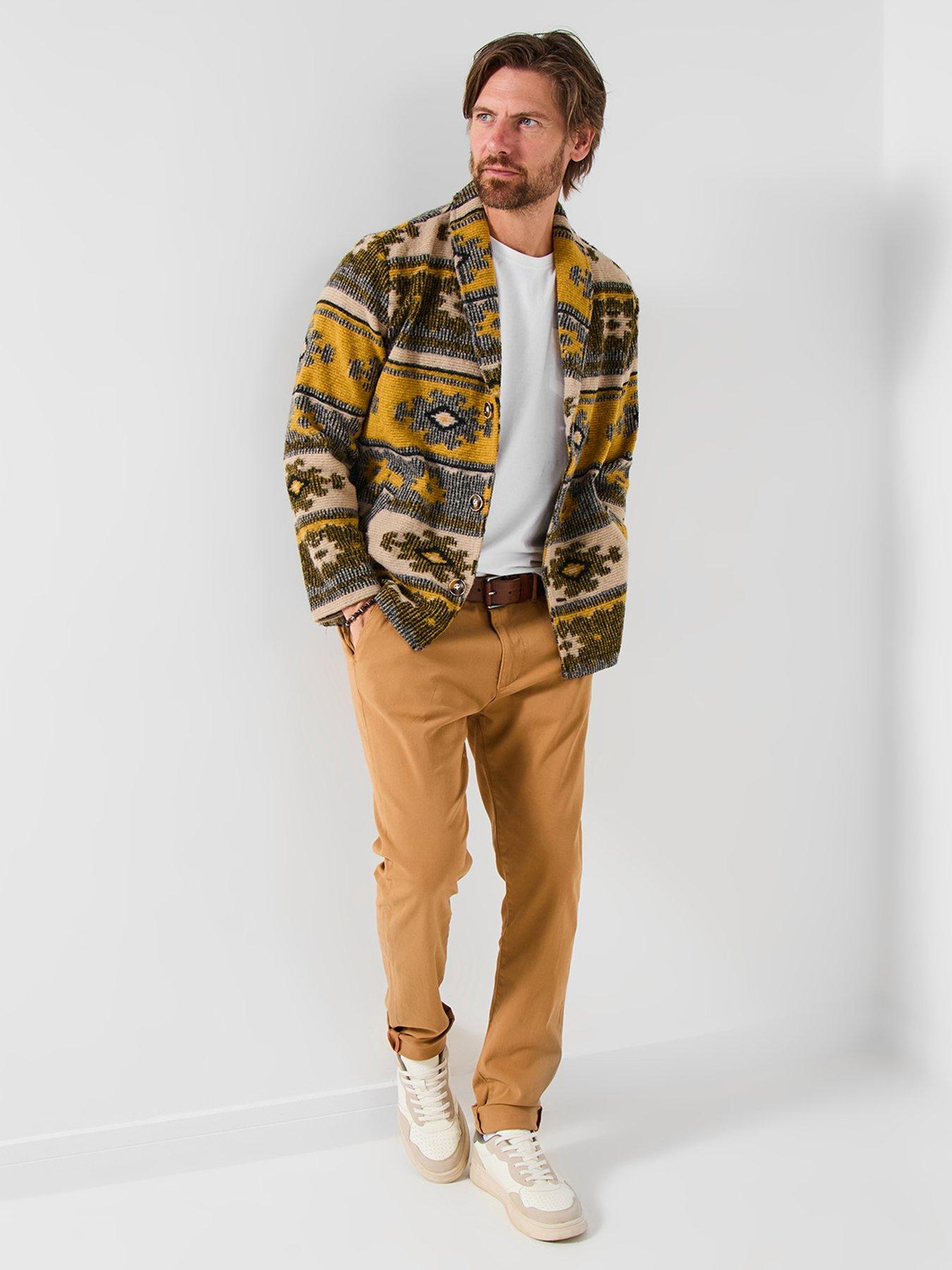 Image 2 of 6 of Joe Browns Shawl Peak Aztec Wool Jacket - Brown