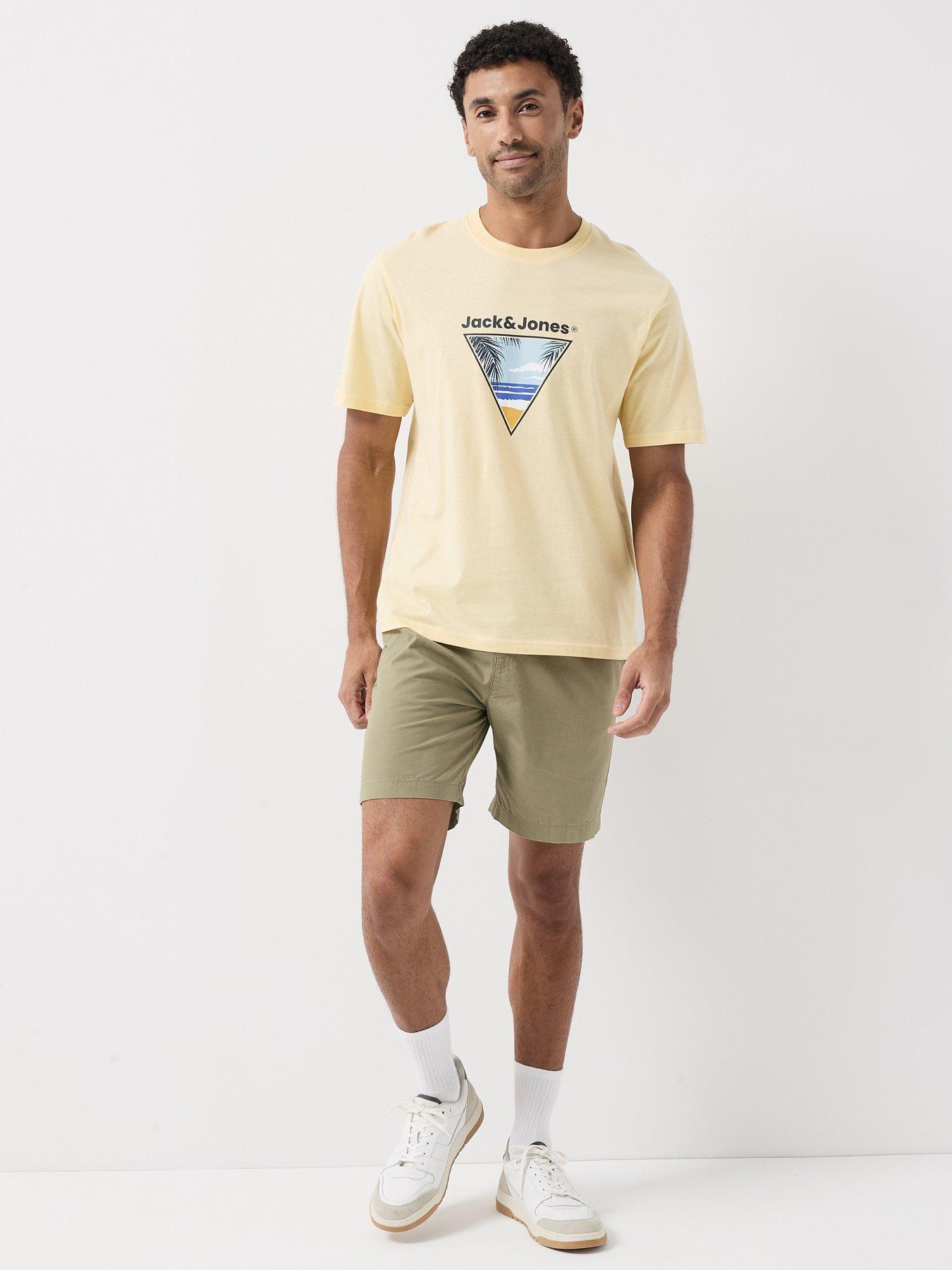  image of jack-jones-perry-t-shirt-yellow