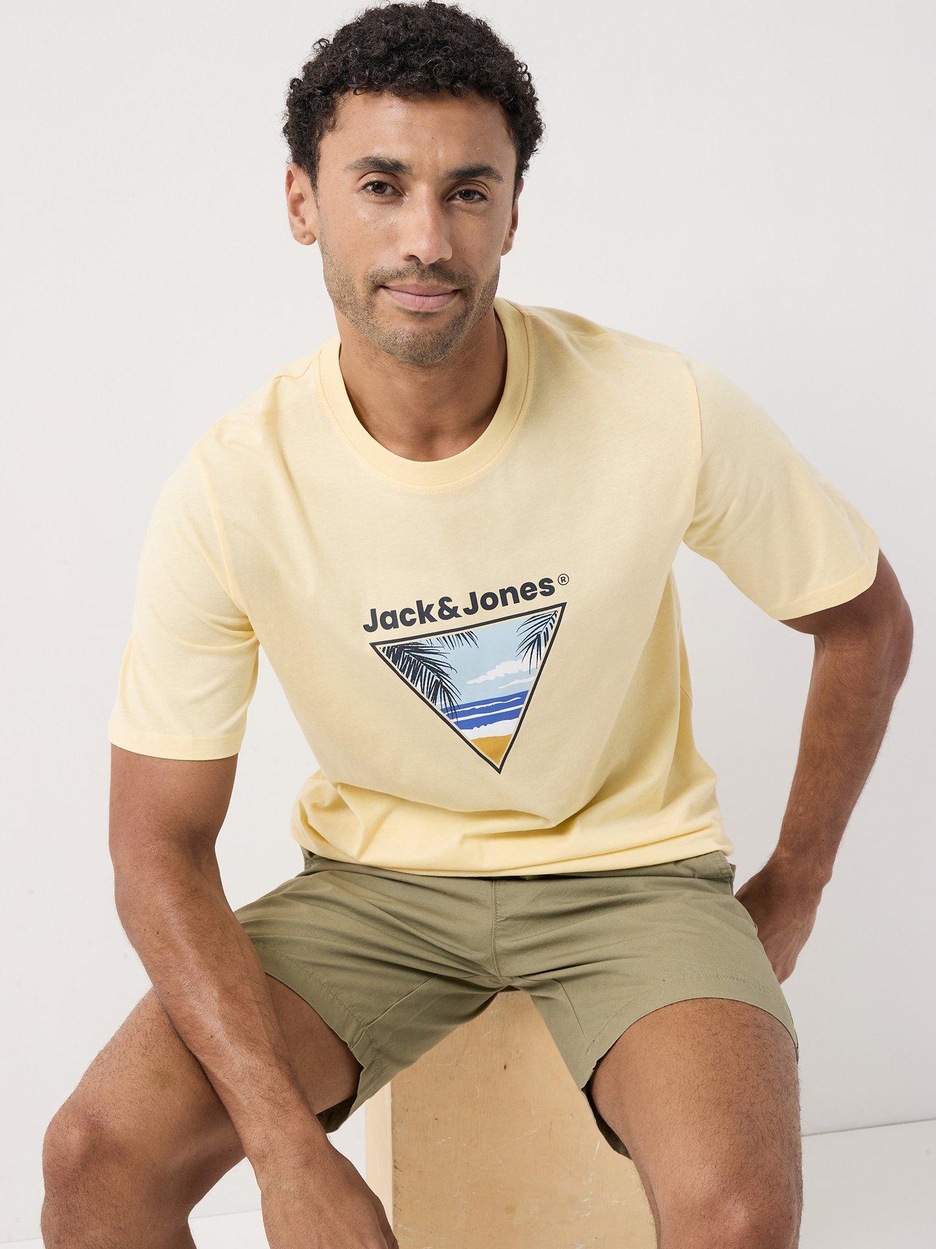  image of jack-jones-perry-t-shirt-yellow