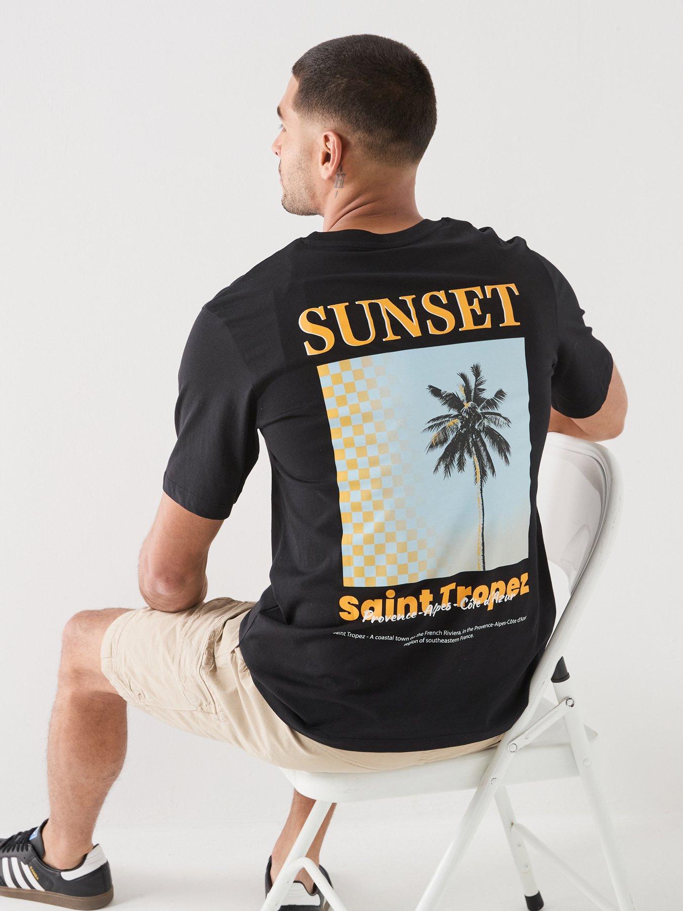 Jack & Jones City Back Graphic T-Shirt - Black