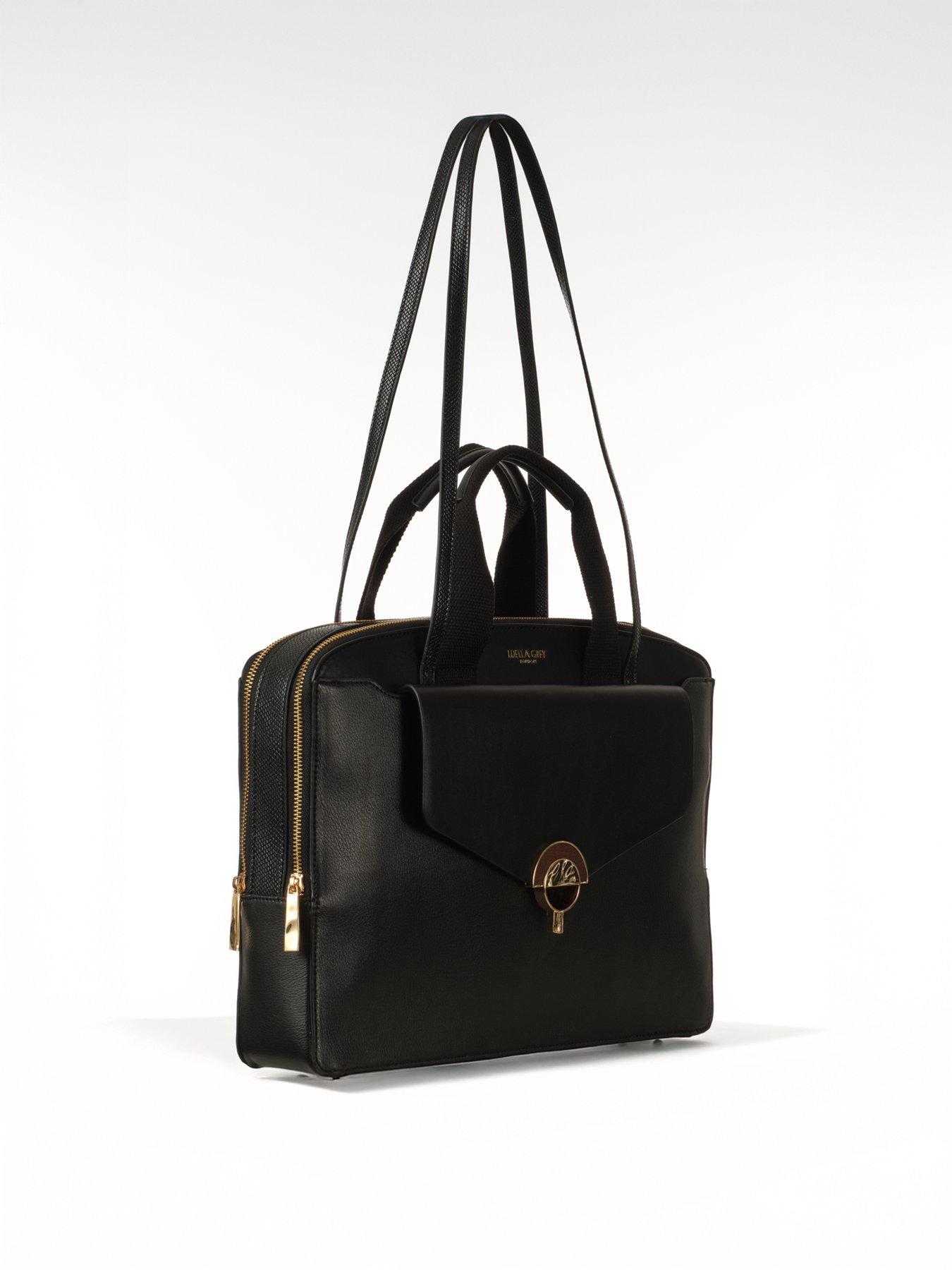 Image 3 of 5 of Luella Grey Olive Laptop Bag - Black