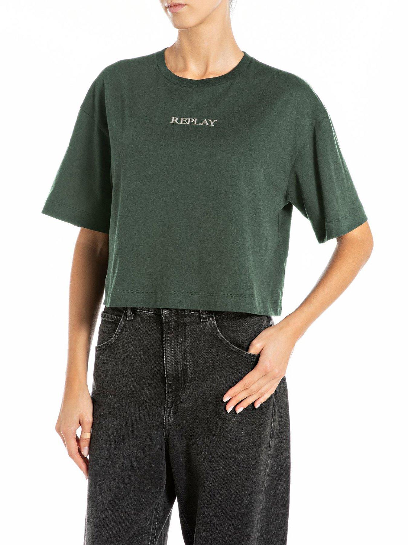 replay-cotton-jersey-small-logo-t-shirt-green