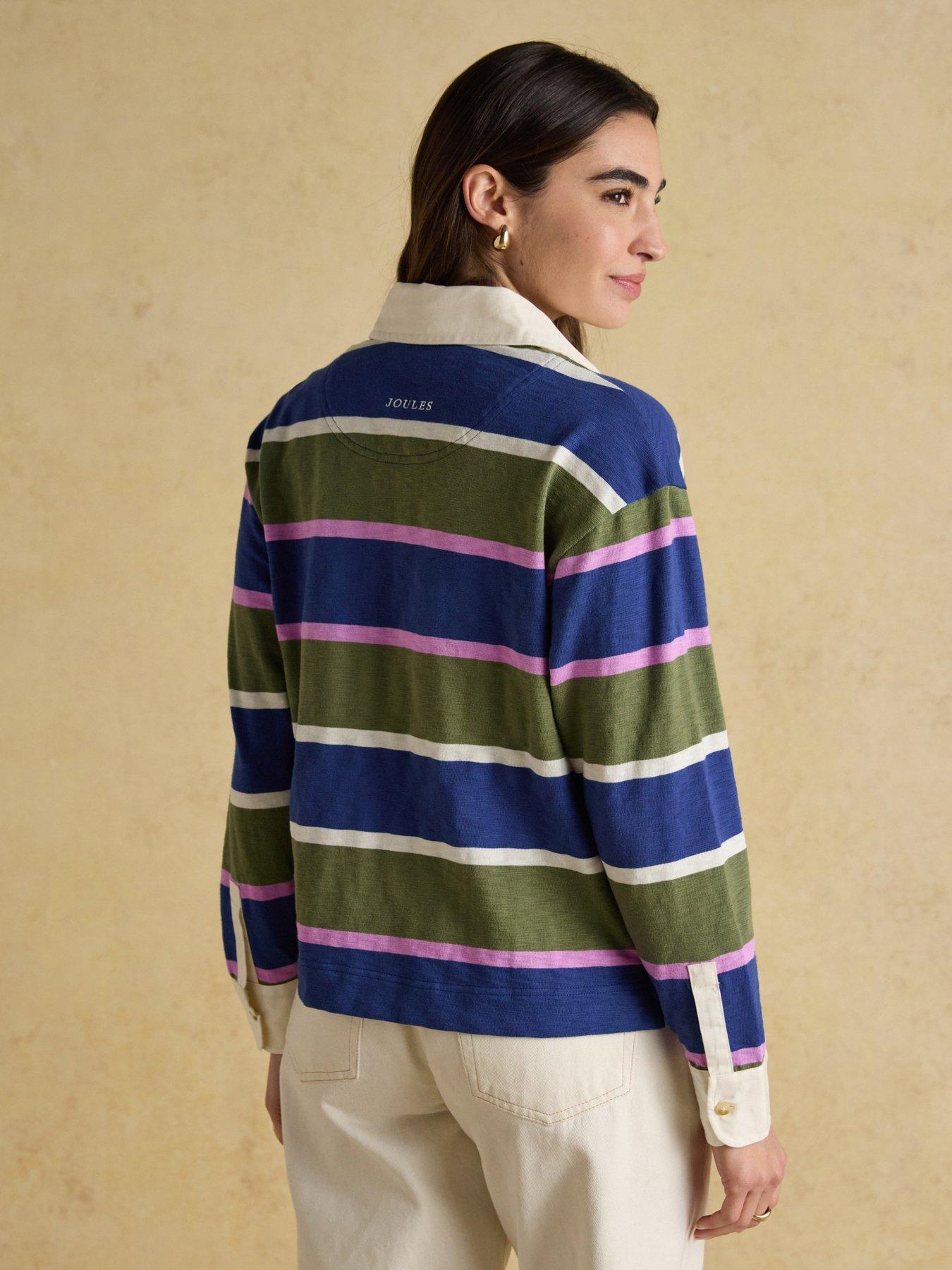 Image 2 of 2 of Joules Boxy Fit Rugby Shirt - Green