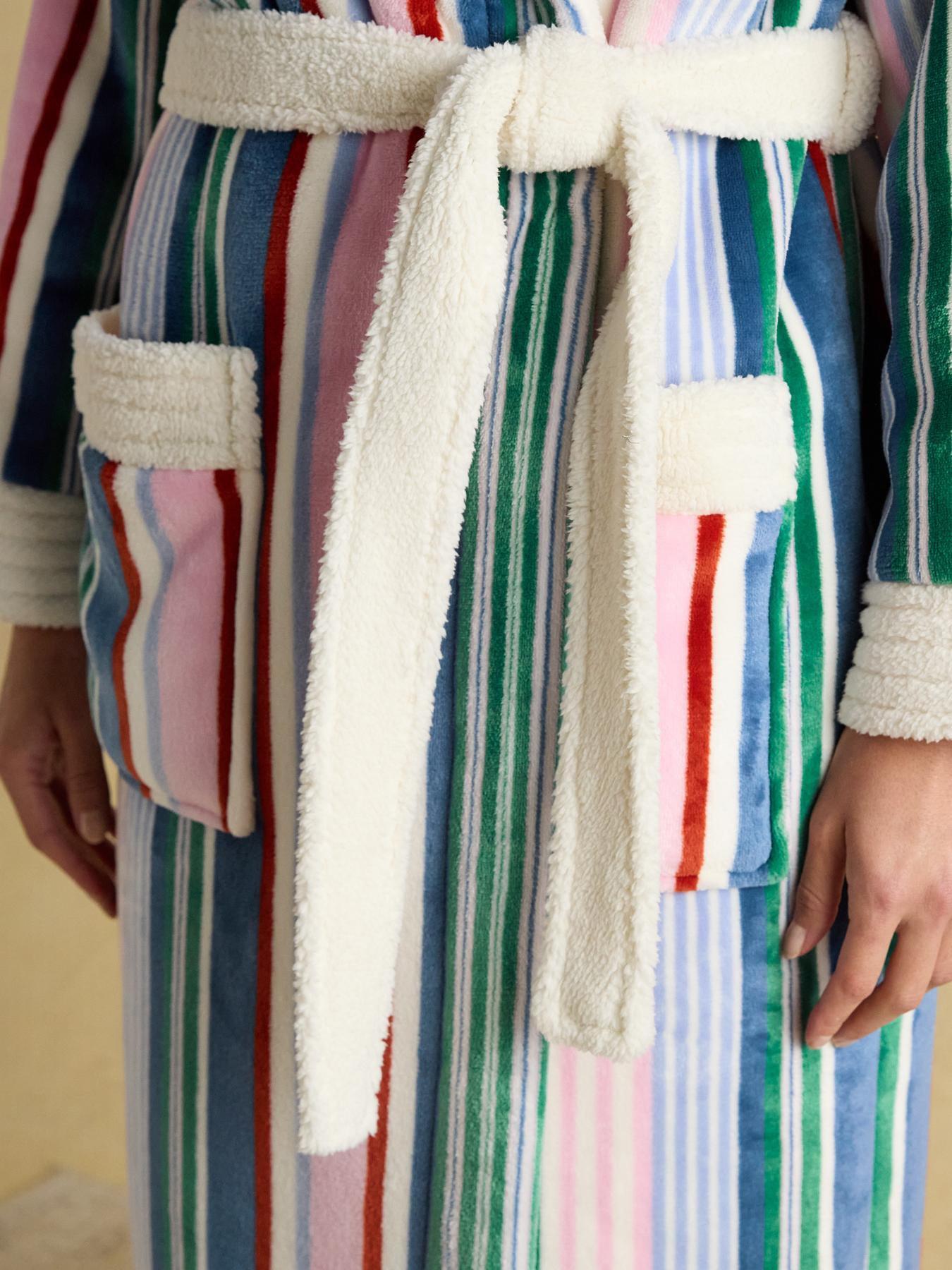 Image 4 of 5 of Joules Fleece Dressing Gown - Multi