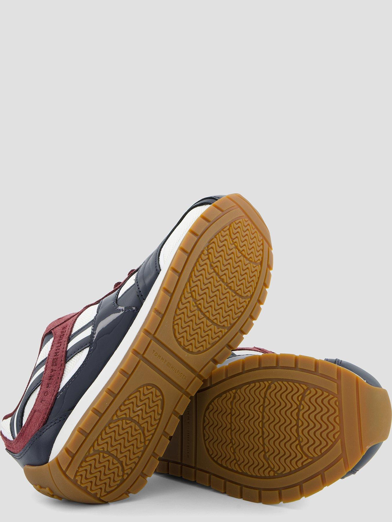  image of tommy-hilfiger-modern-runner-mixed-texture-trainers-blue