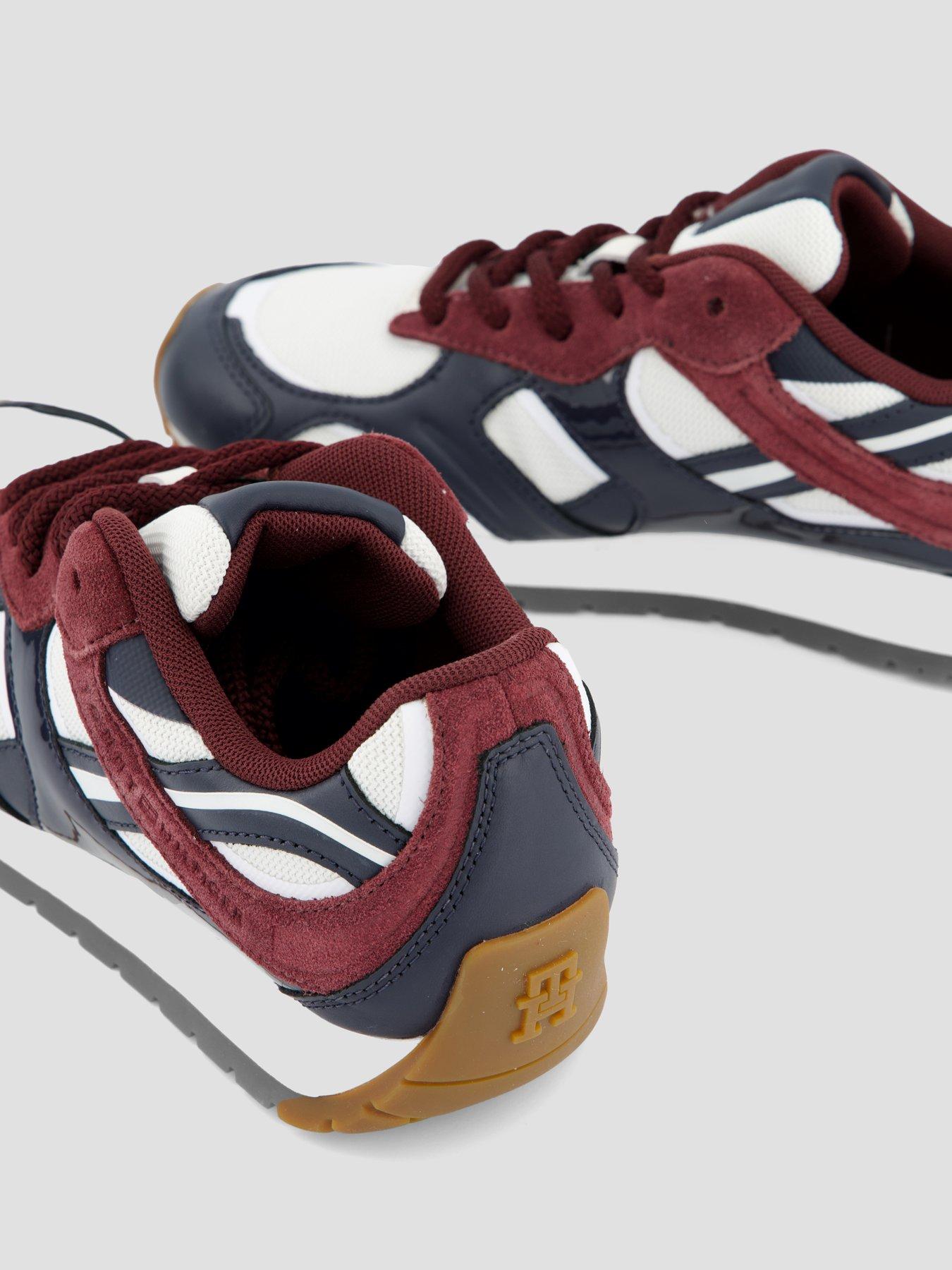  image of tommy-hilfiger-modern-runner-mixed-texture-trainers-blue