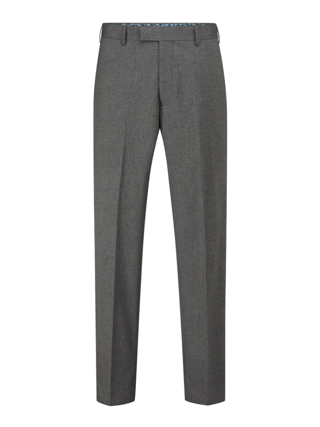  image of skopes-tailored-fit-liston-suit-trousers-grey