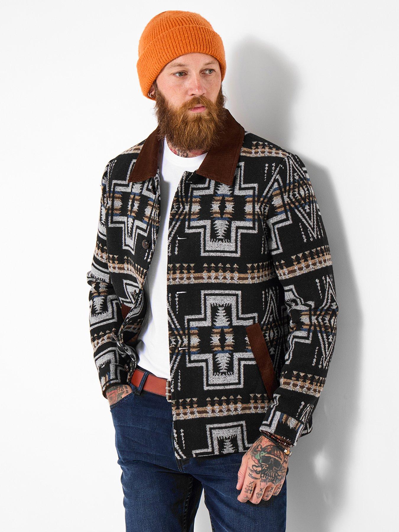 undefined Rustic Long Sleeve Jacket - Black