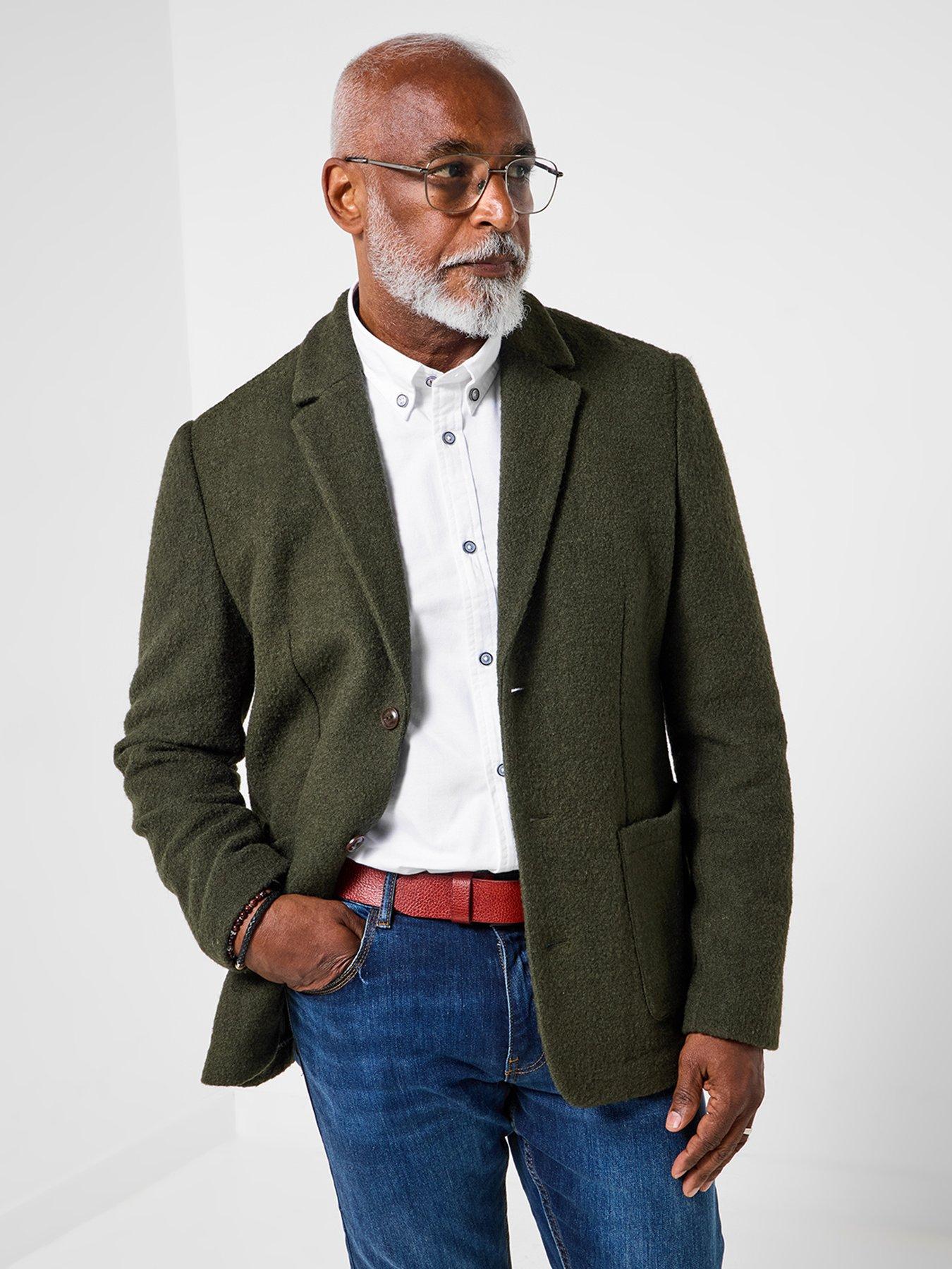 undefined Modern Relaxed Fit Blazer - Green