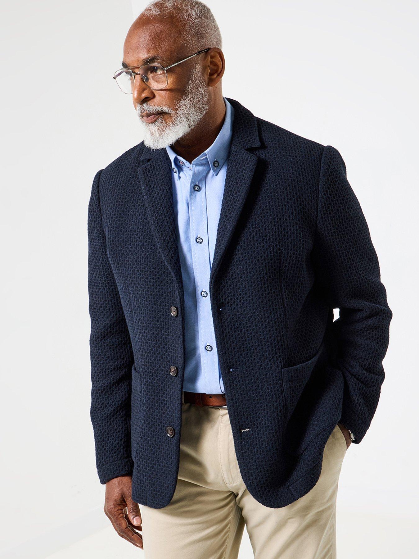 Joe Browns Unlined Waffle Textured Blazer - Navy