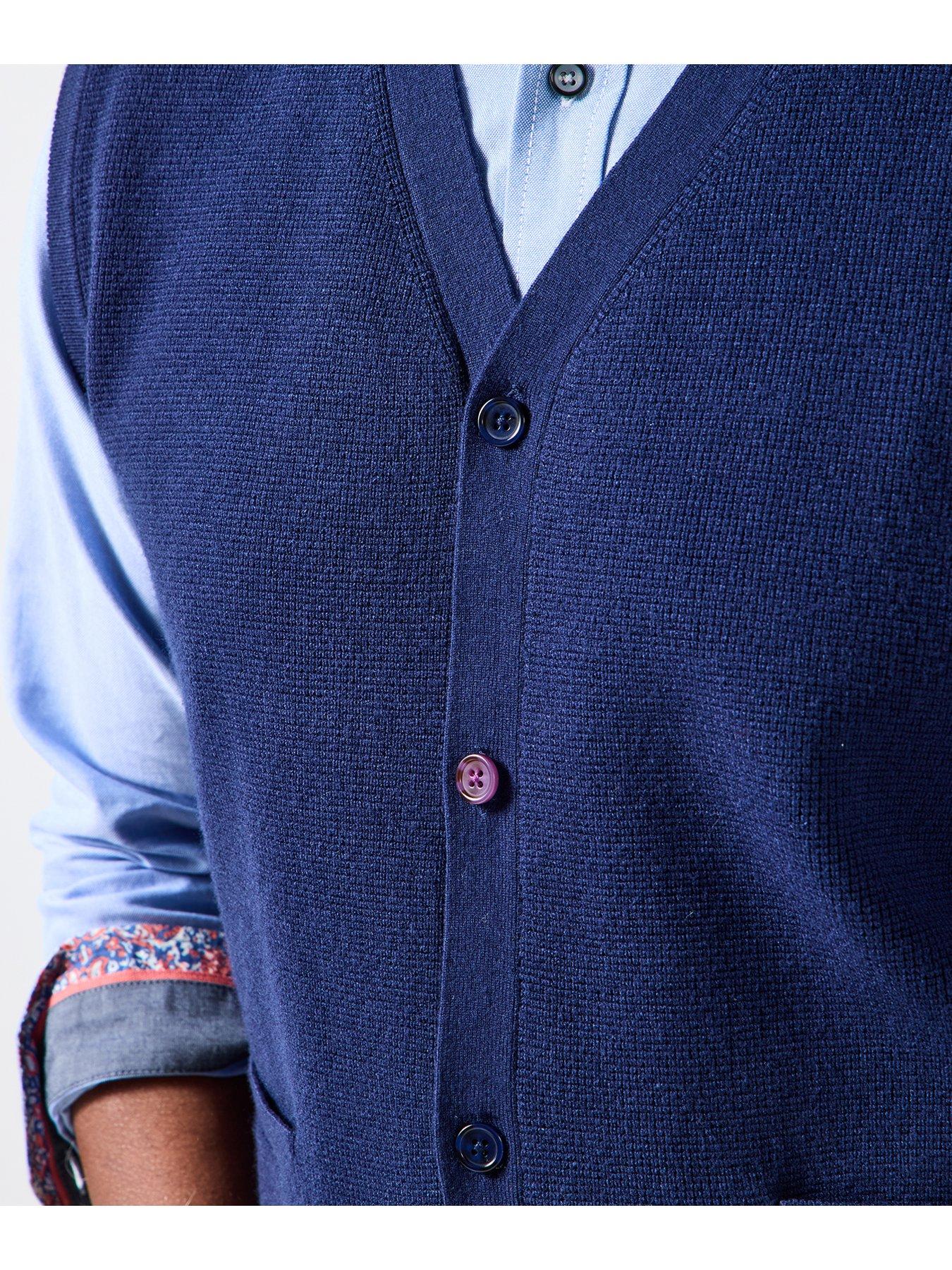 Image 4 of 5 of Joe Browns Smart Knitted Vest - Navy