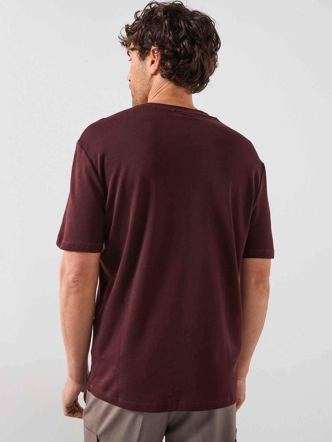 stillFront image of mango-kimi-crew-t-shirt-dark-red