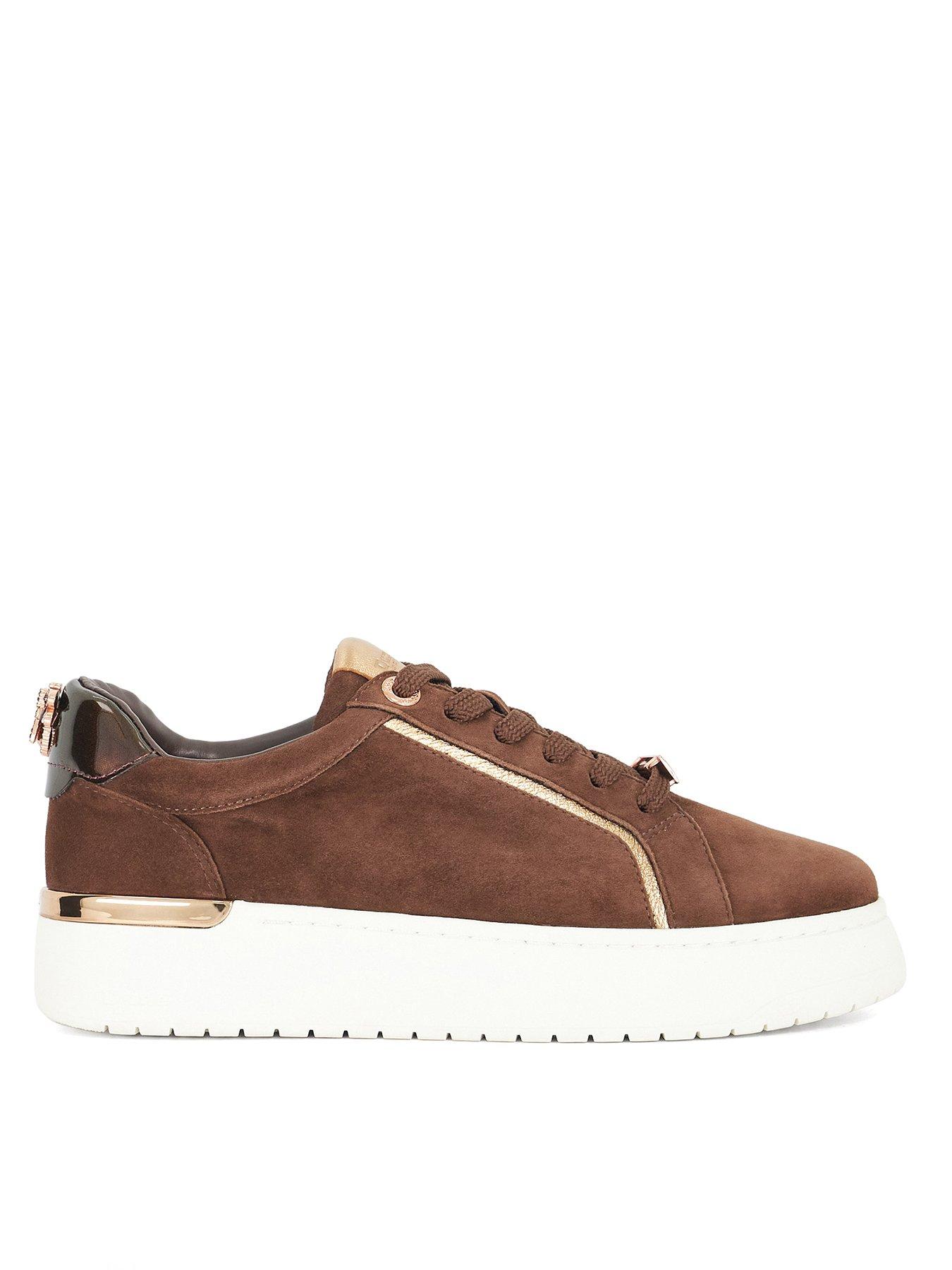 Dune London Emmelino Suede Trainer - Brown