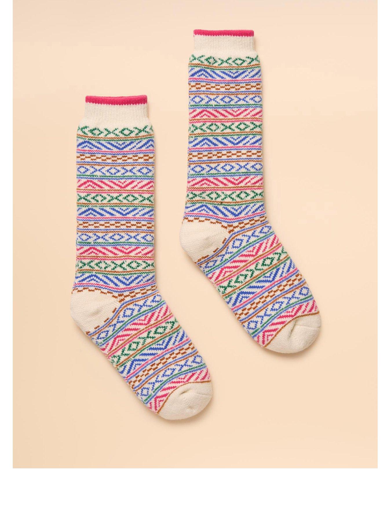 Joules Cosy Lined Socks - Pink
