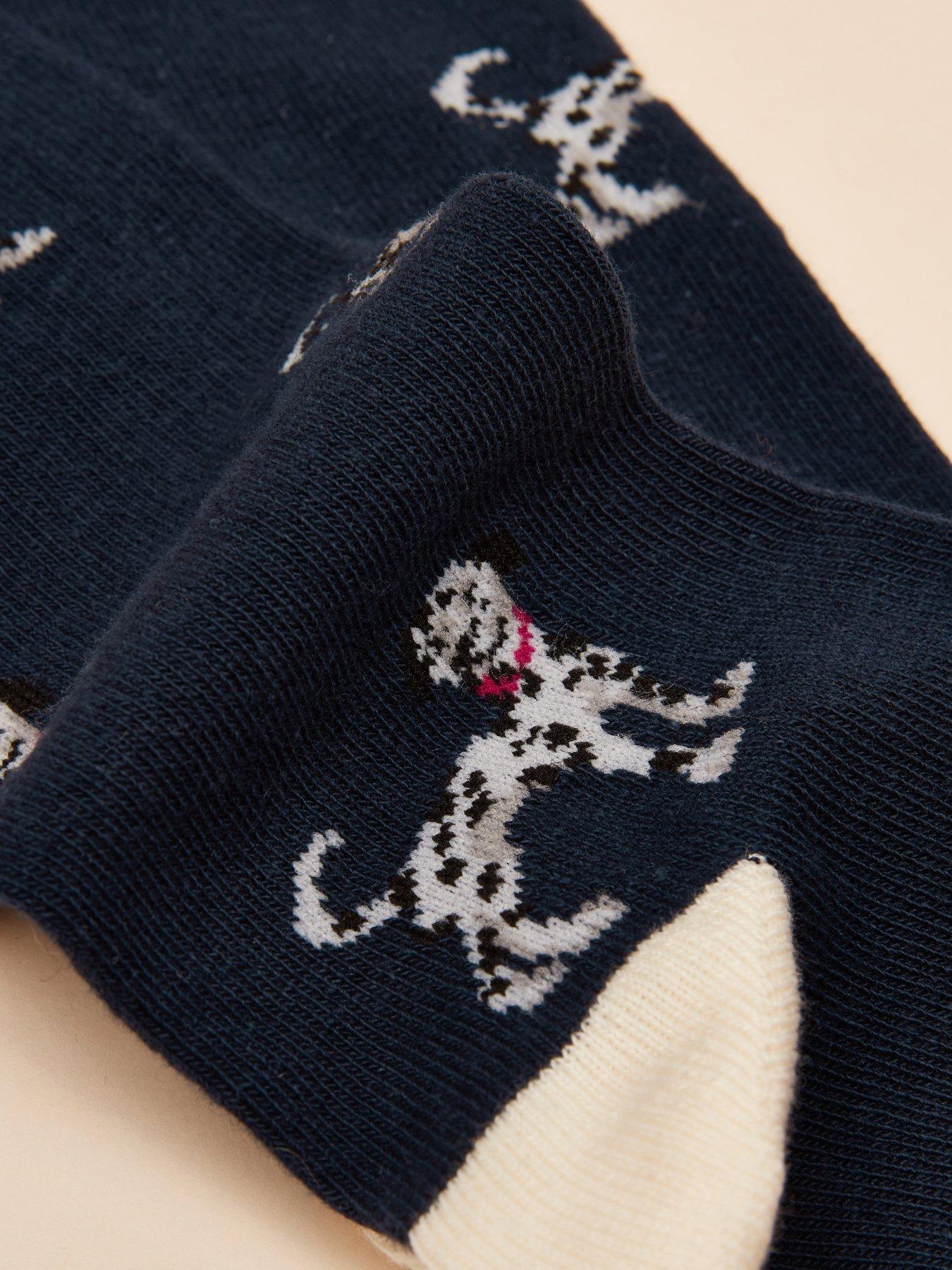 Image 3 of 3 of Joules Pack Of Two Socks - Navy/Oatmeal