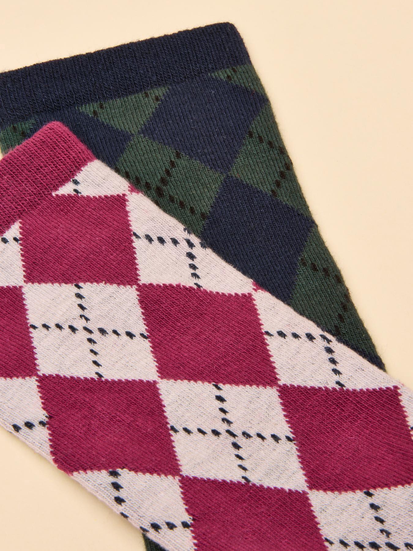  image of joules-pack-of-two-socks-multi