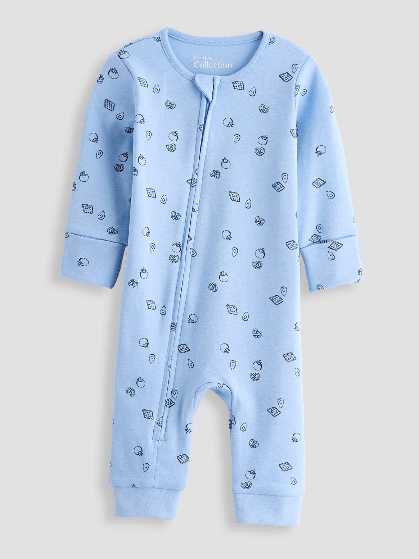 Image 2 of 6 of The Very Collection Unisex 3 Pack Life Is Sweet Footless Sleepsuits