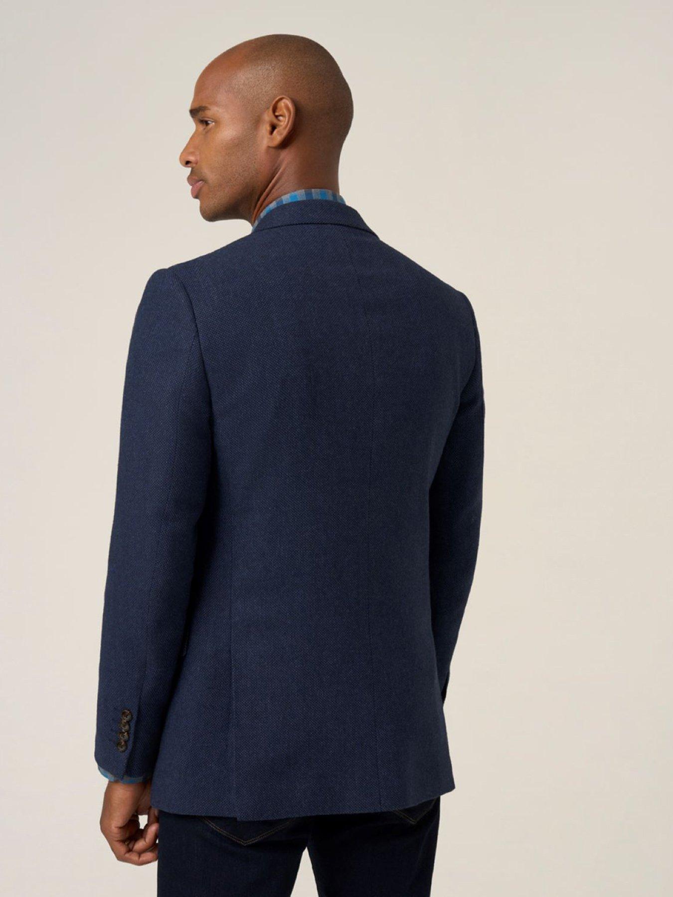 stillFront image of skopes-tailored-fit-hexham-wool-blend-suit-jacket-navy