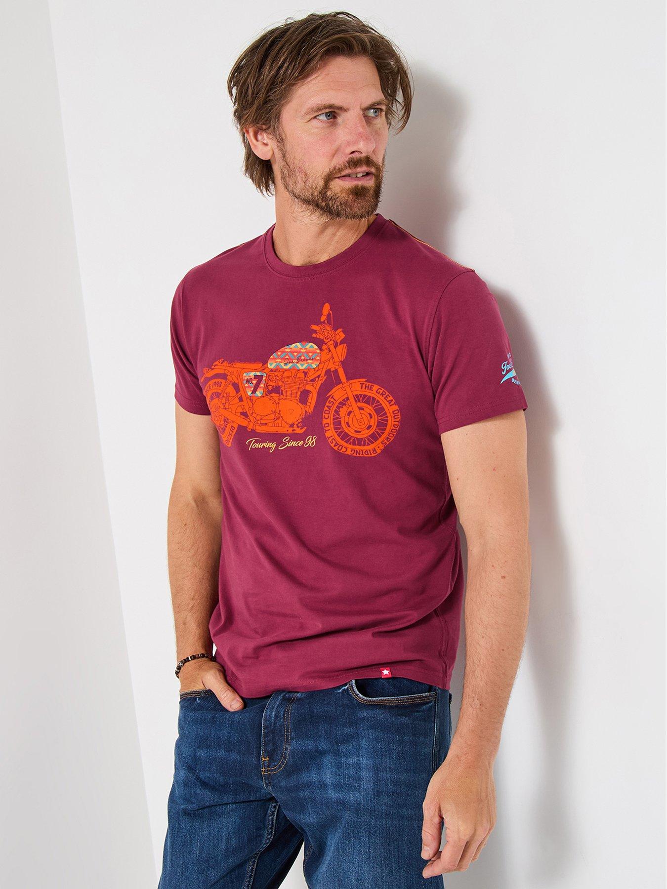 undefined Graphic Biker T-Shirt - Red