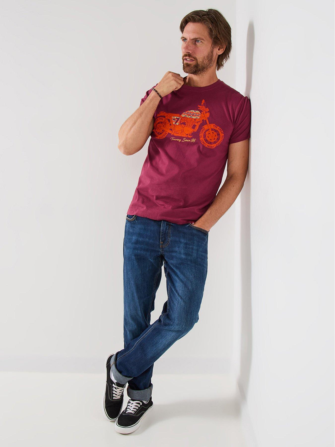 Image 3 of 6 of Joe Browns Graphic Biker T-Shirt - Red