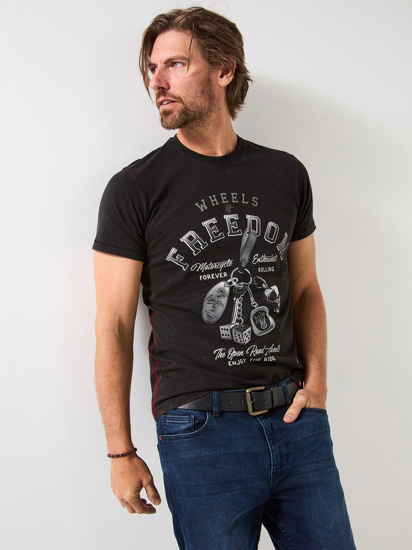 undefined Motorcycle Lifestyle T-Shirt - Black
