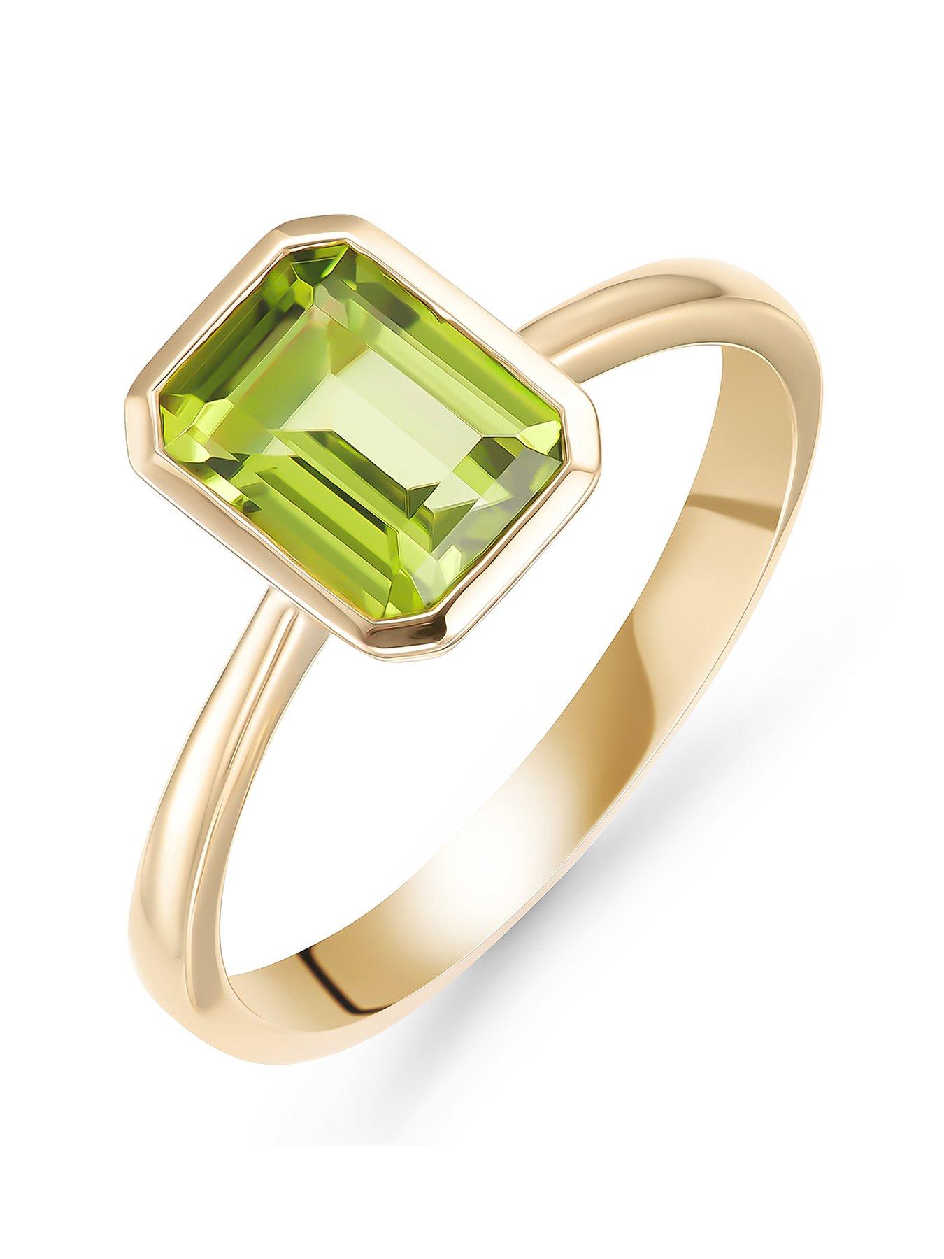 undefined 9Ct Gold Peridot Ring - Multi