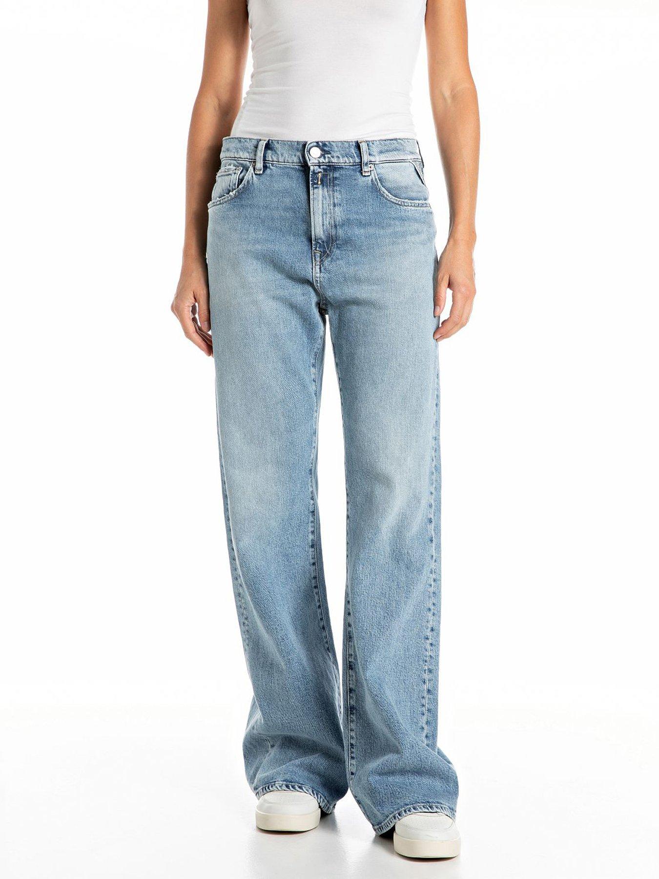 Replay Becka Flare Fit Jeans - Blue