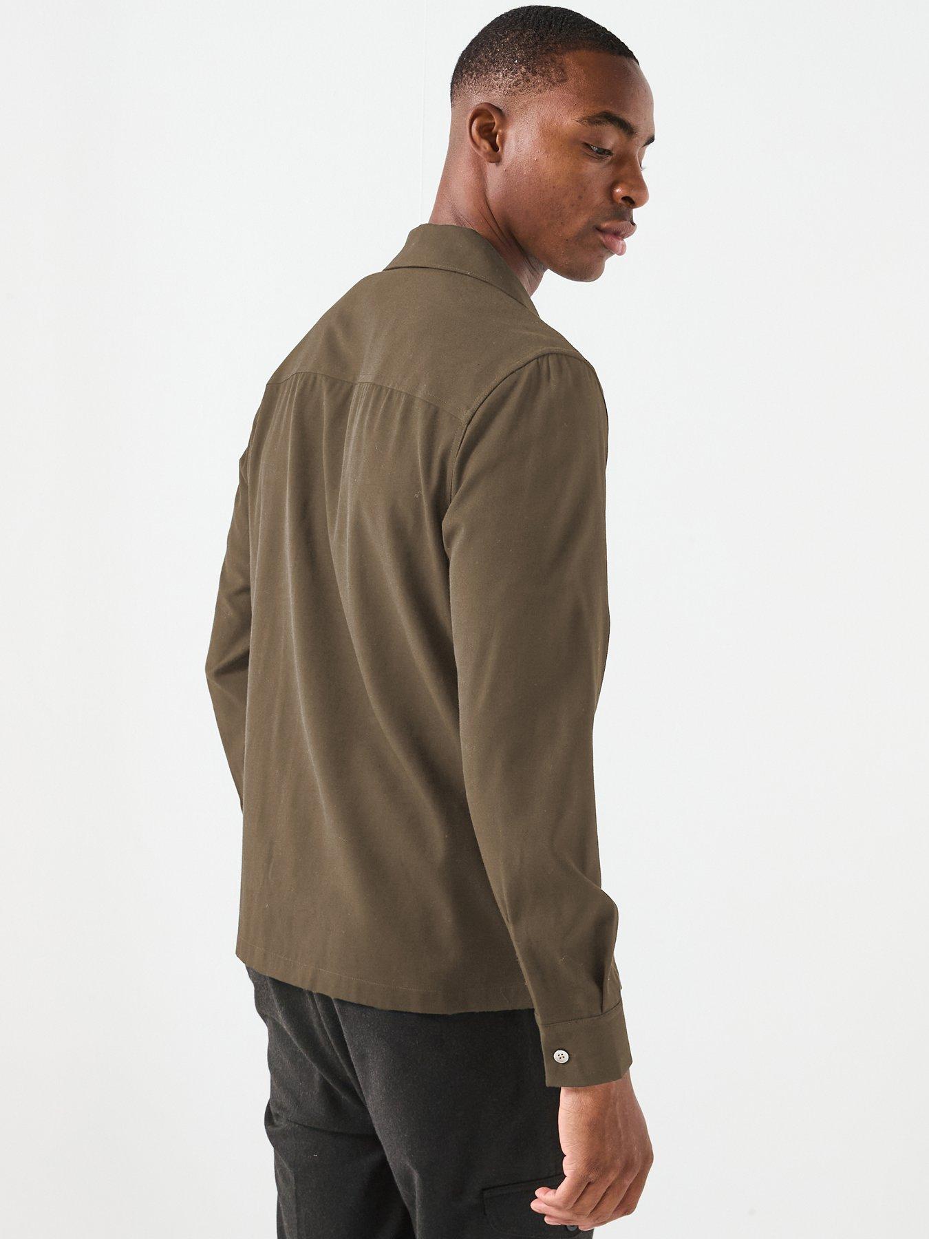 Image 2 of 6 of Mango Mango Milton Cuban Collar Overshirt