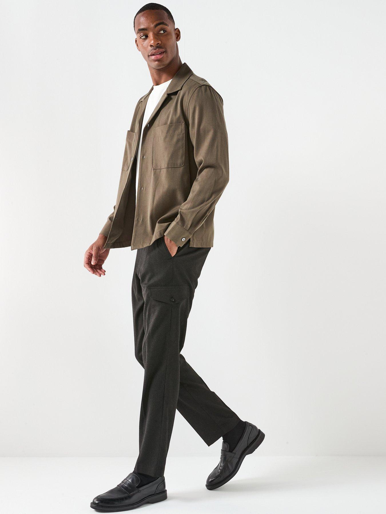 Image 4 of 6 of Mango Mango Milton Cuban Collar Overshirt
