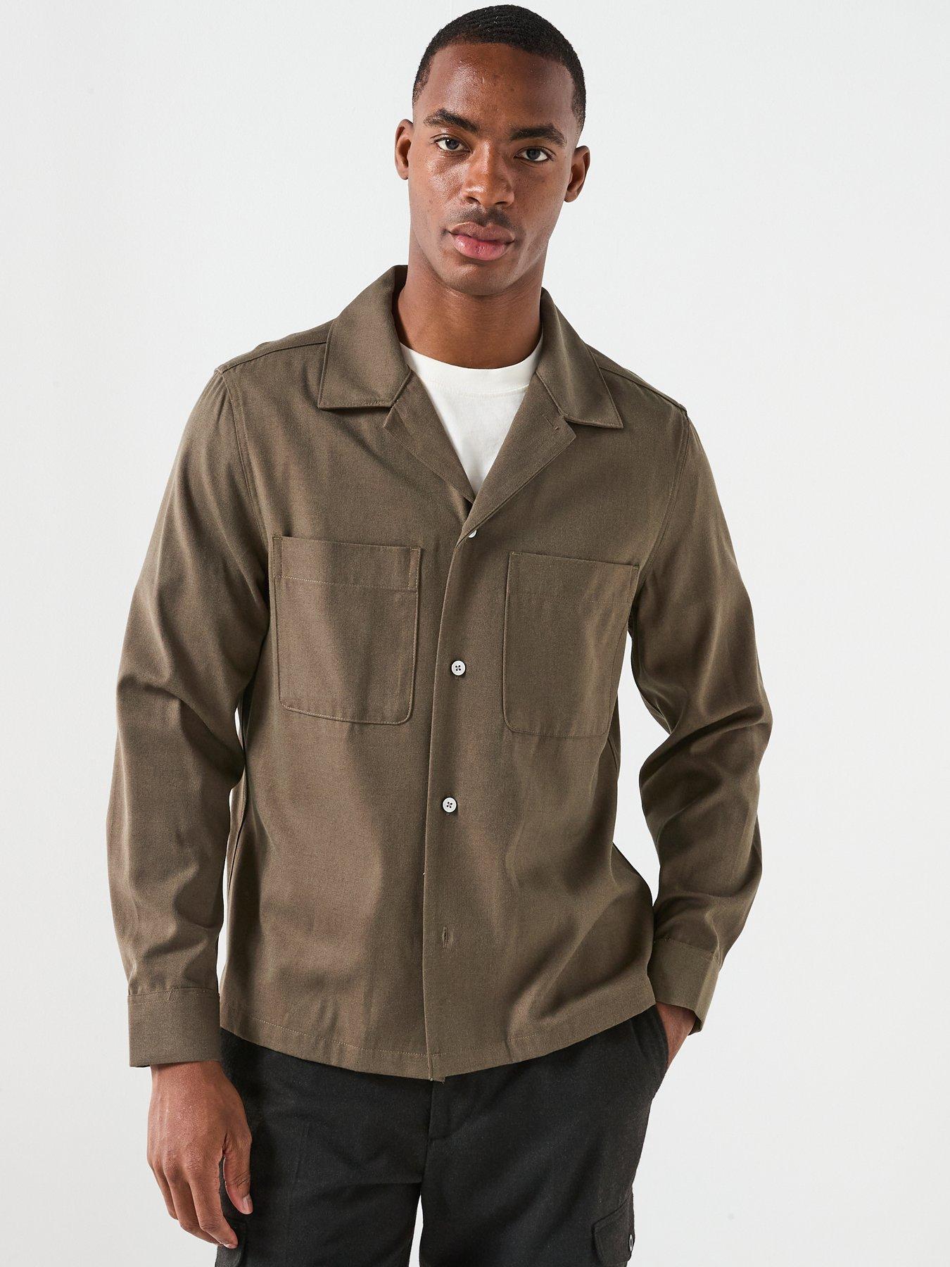 Image 5 of 6 of Mango Mango Milton Cuban Collar Overshirt
