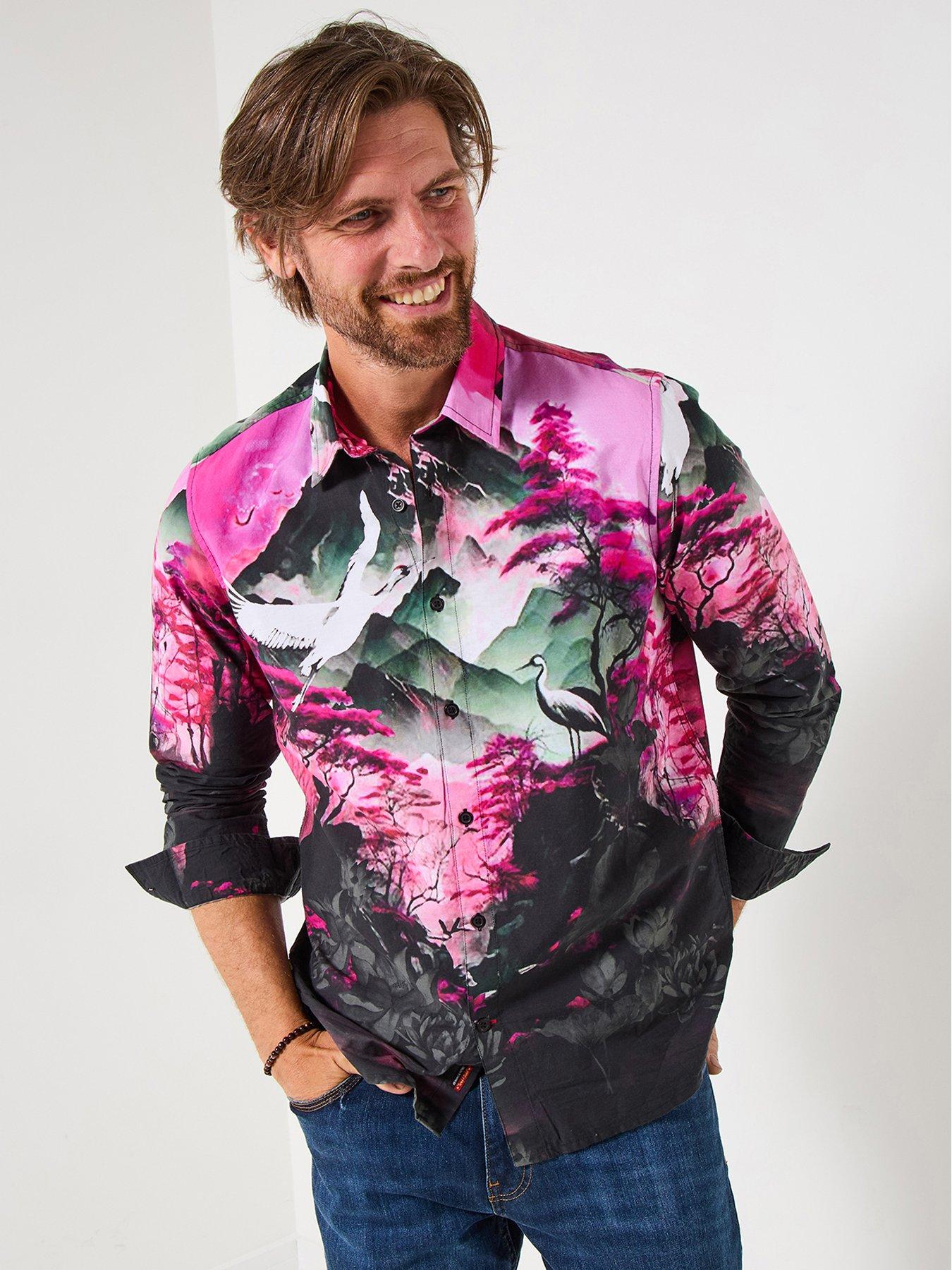 undefined Bold Artwork Print Long Sleeve Shirt