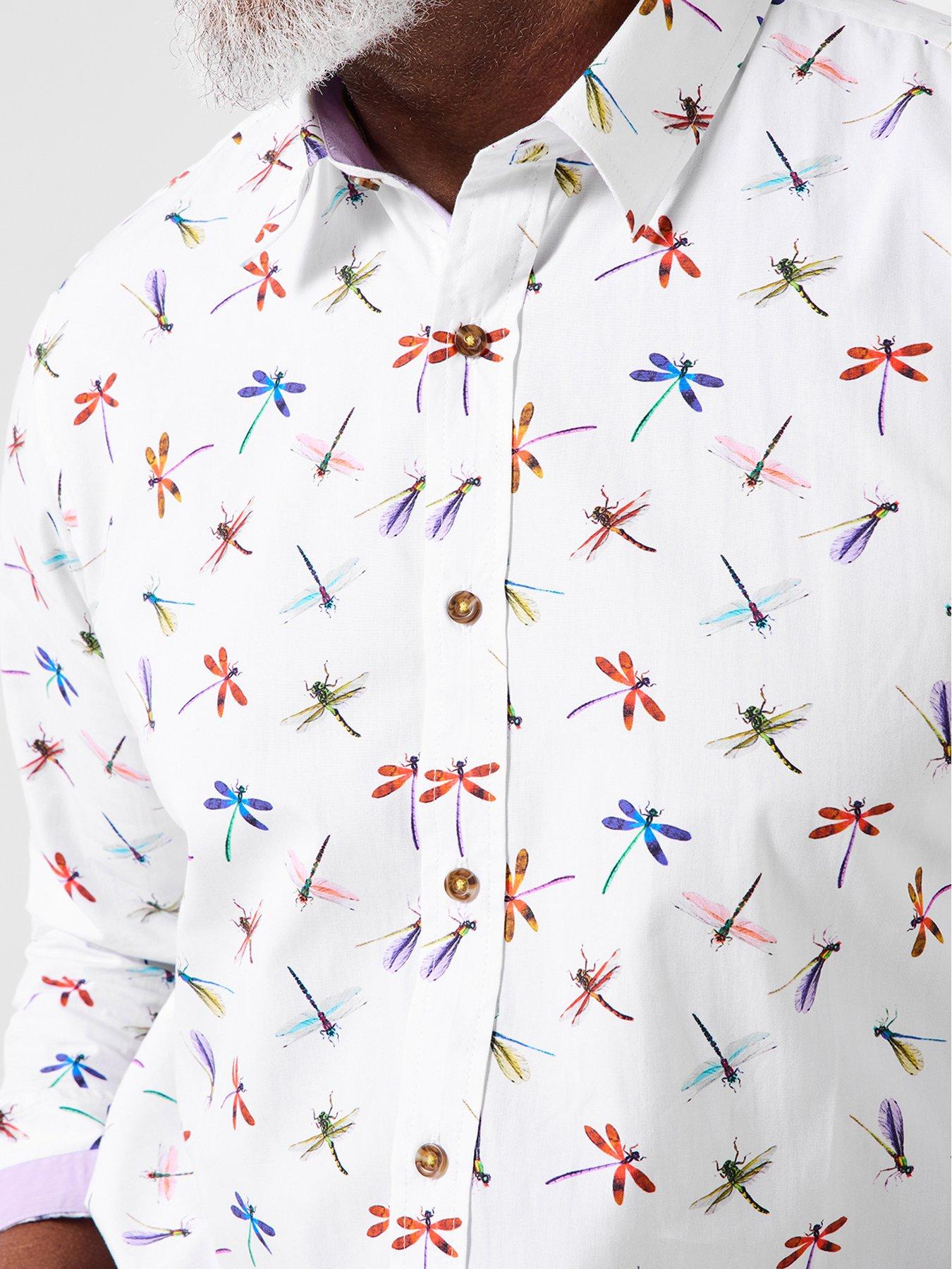 Image 4 of 6 of Joe Browns Dragonfly Print Long Sleeve Shirt