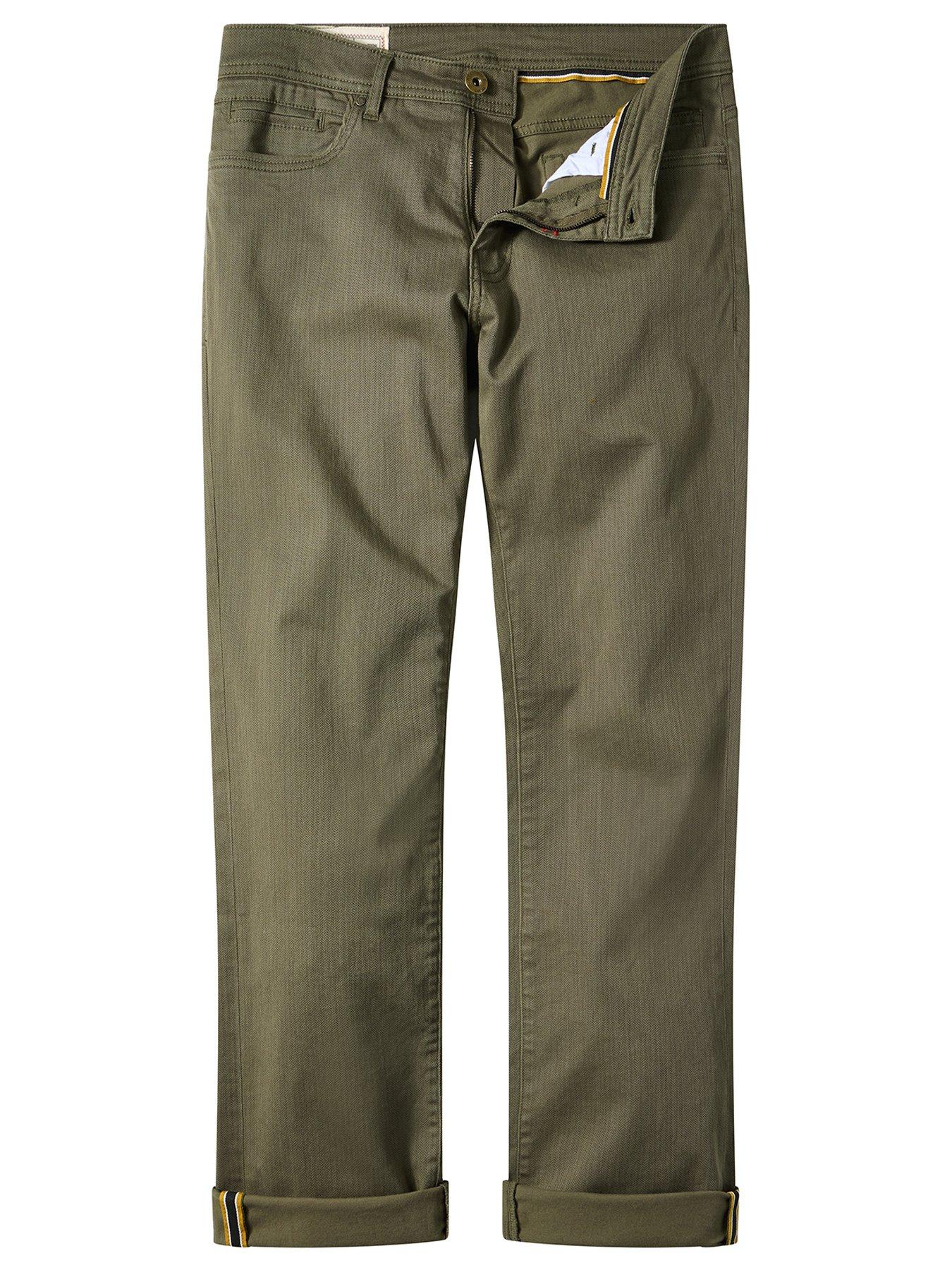 Image 5 of 5 of Joe Browns Herringbone Straight Fit Jeans - Khaki