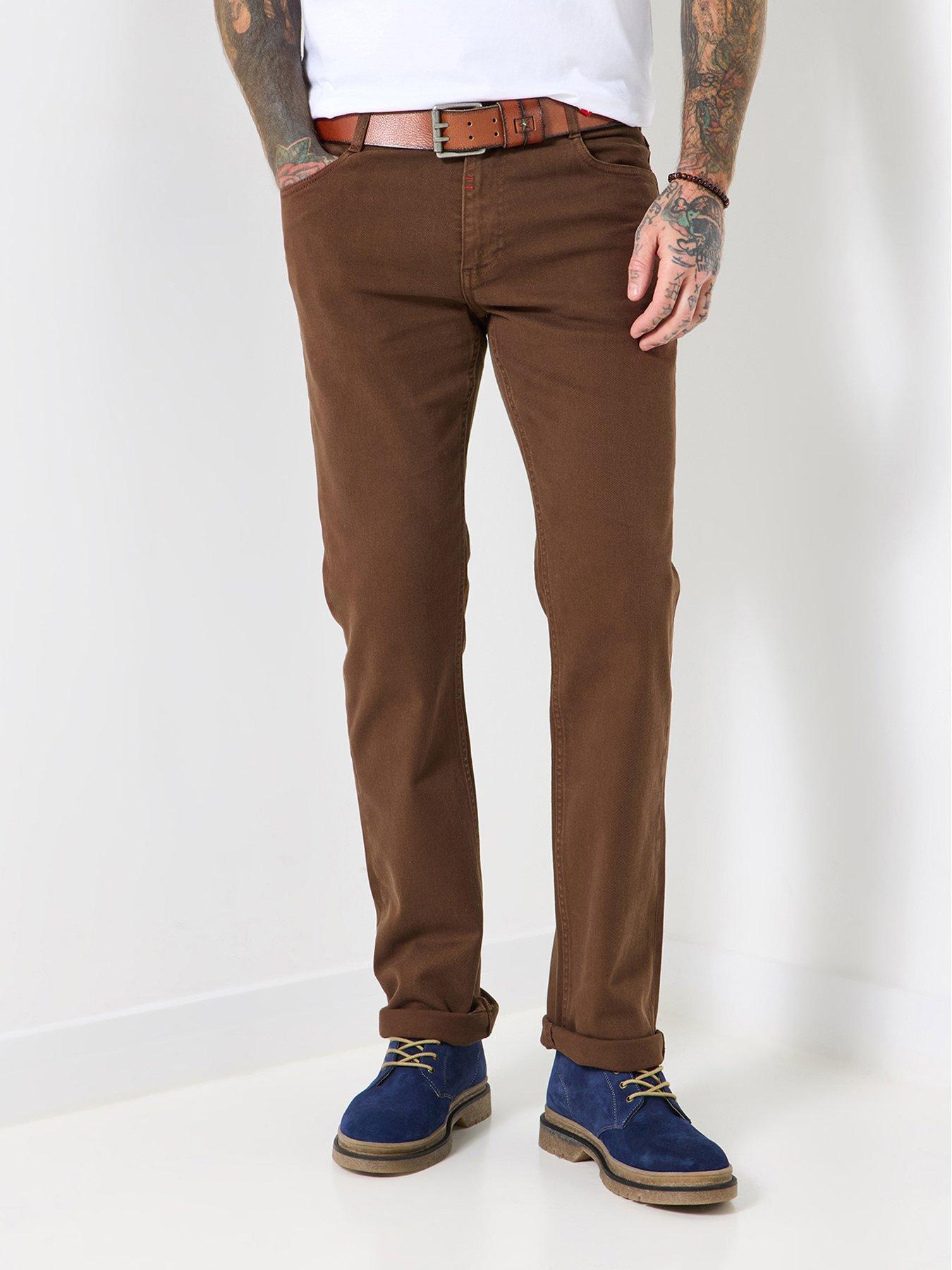 undefined Chocolate Straight Fit Jeans