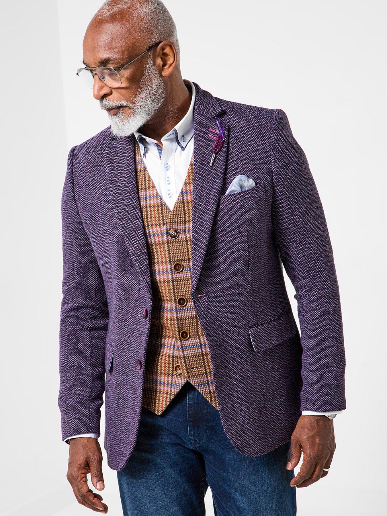 undefined Purple Casual Blazer - Purple