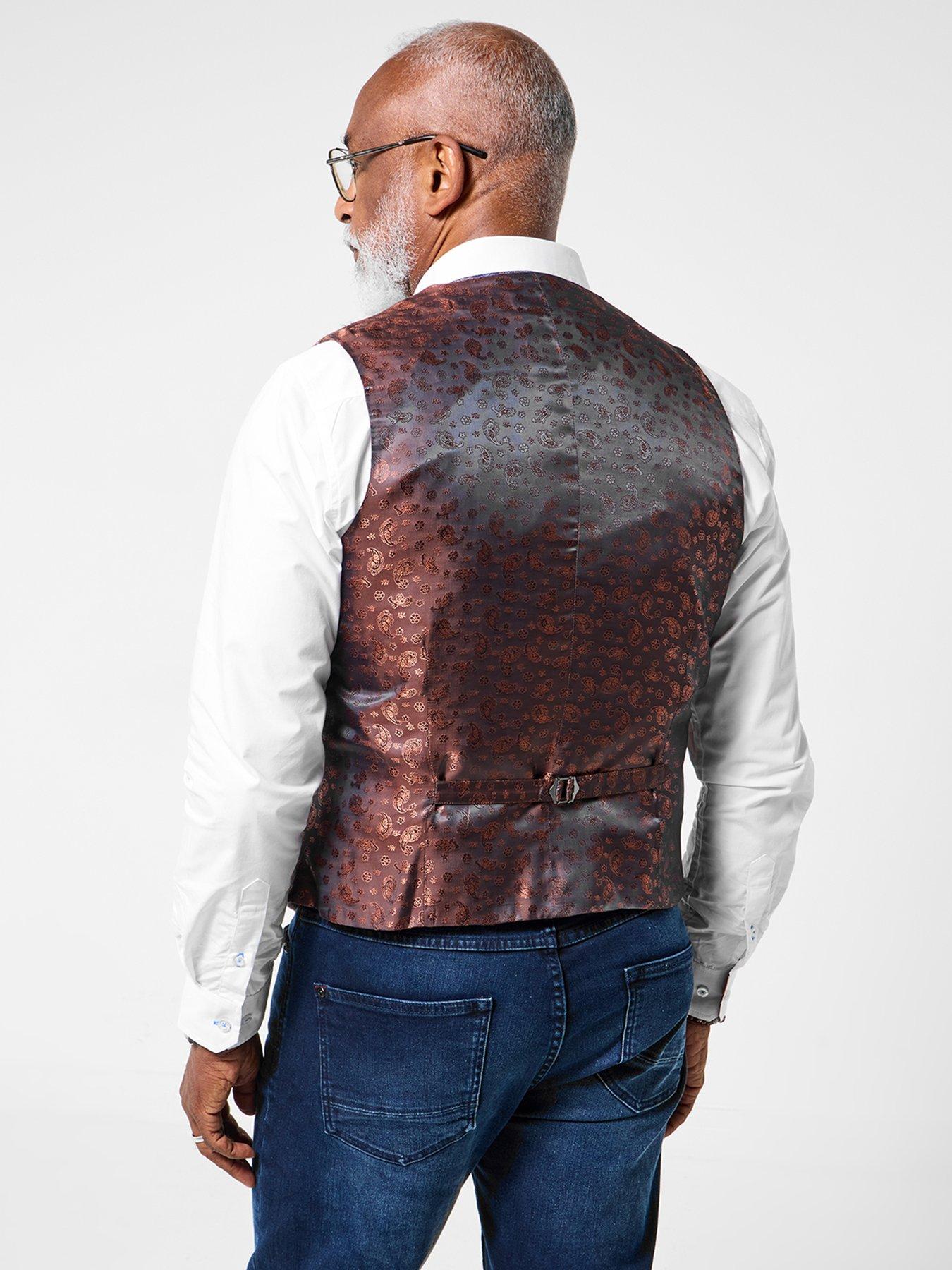 Image 3 of 6 of Joe Browns Check Front Waistcoat - Brown