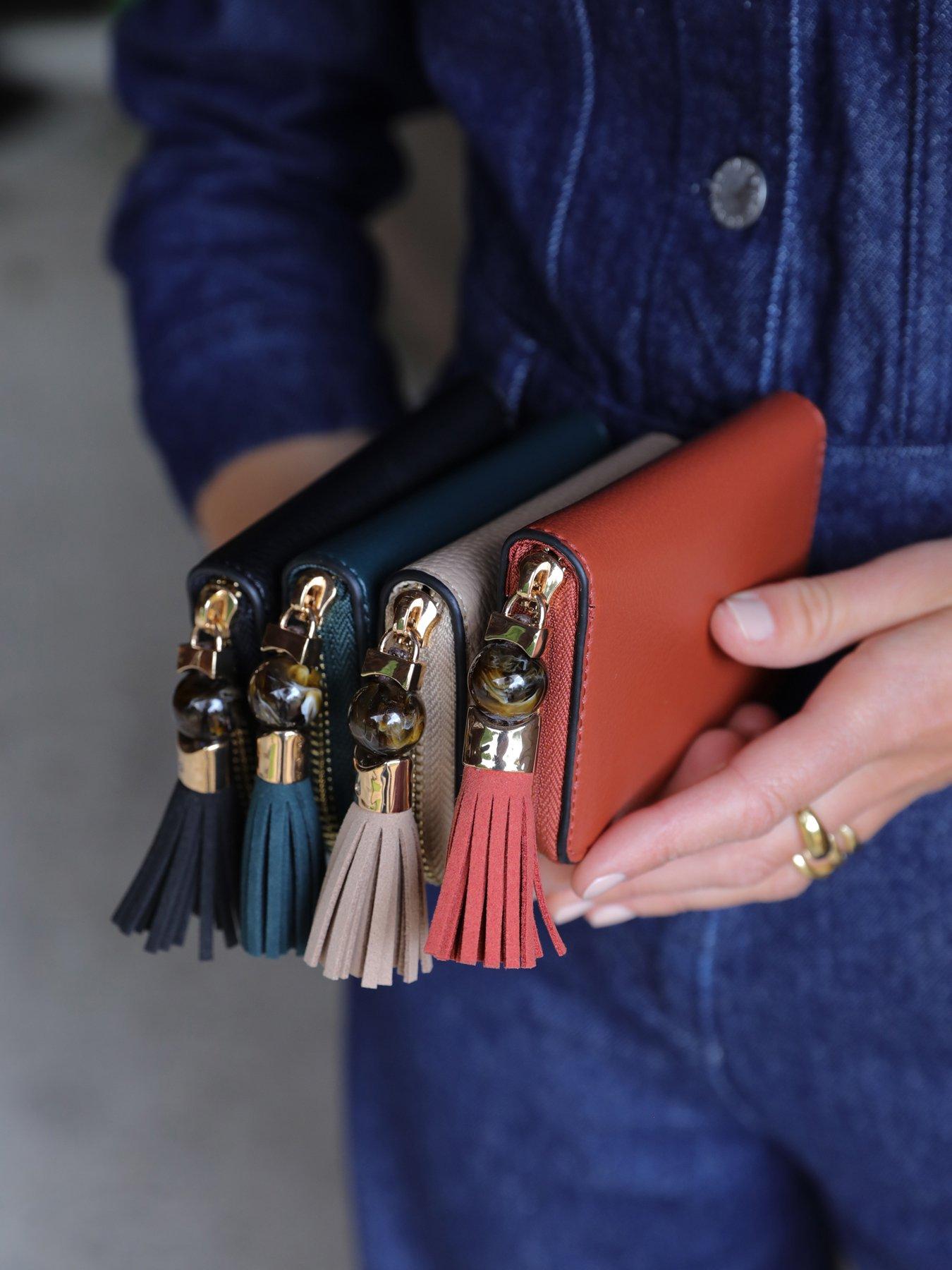 Image 4 of 4 of Luella Grey Maeve Paprika Small Tassel Purse
