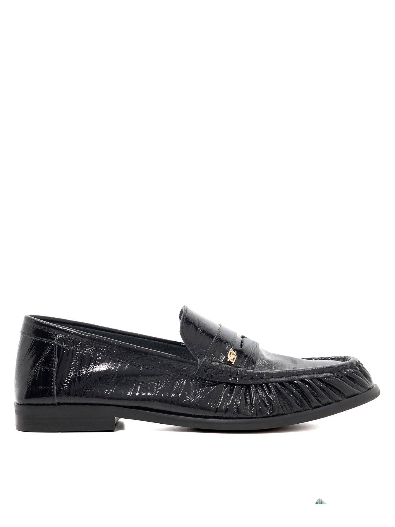 undefined Grisella Leather Loafers - Black
