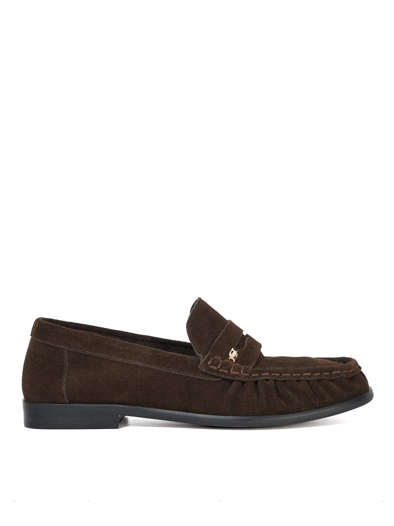 undefined Grisella Leather Loafers - Brown
