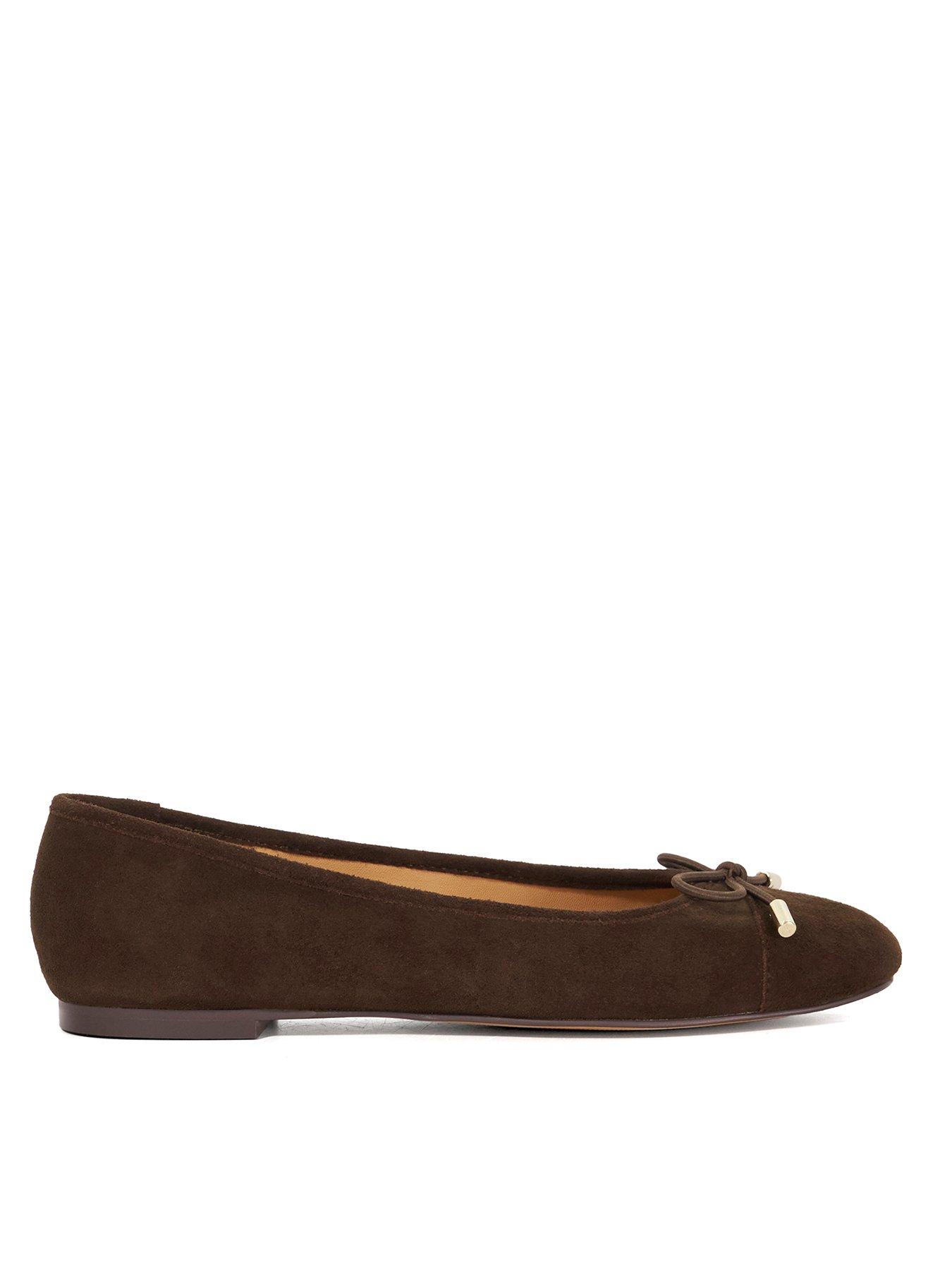 undefined Highest Toe Cap Ballet Pump - Brown