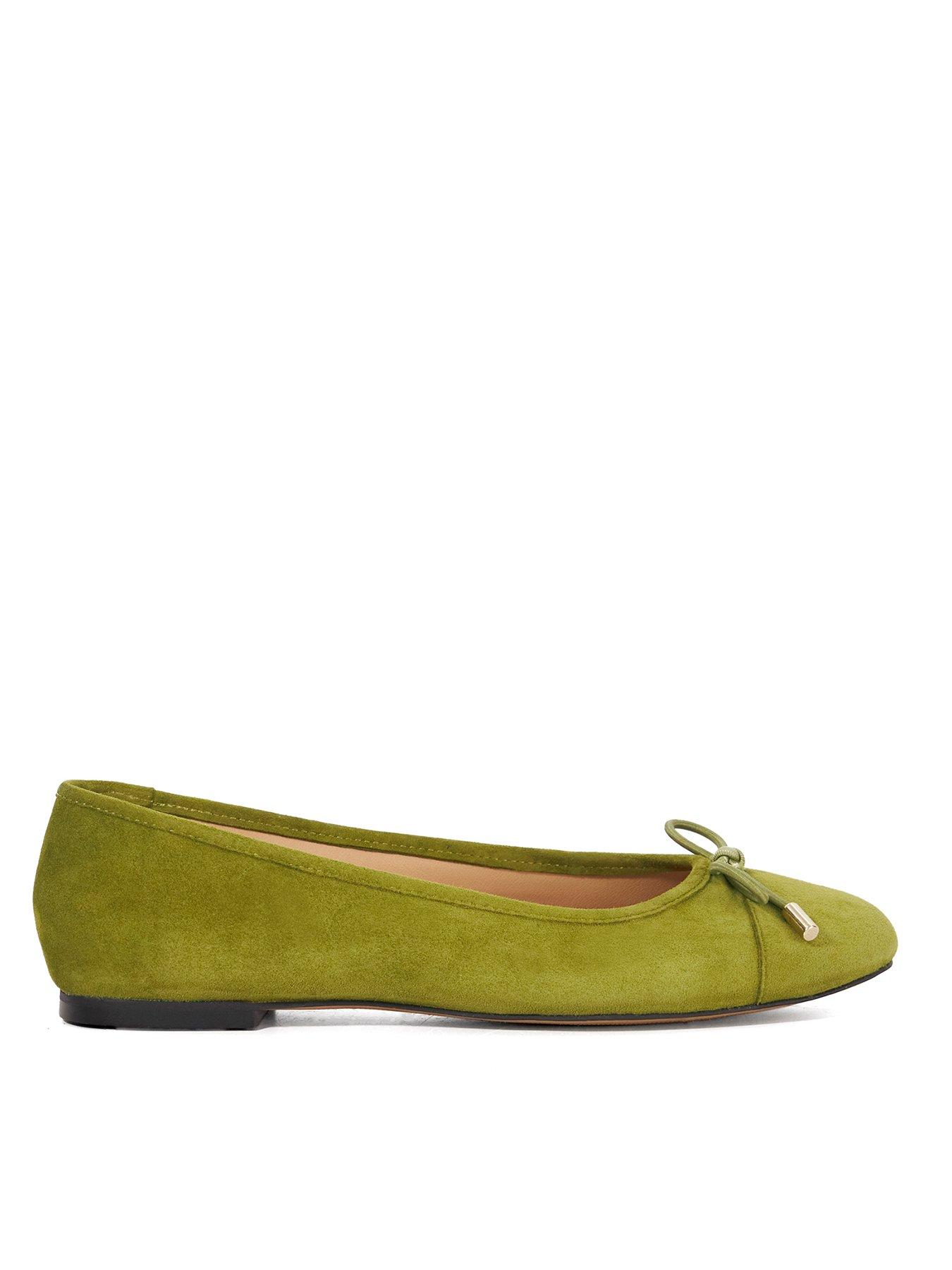undefined Highest Suede Ballet Pump - Green