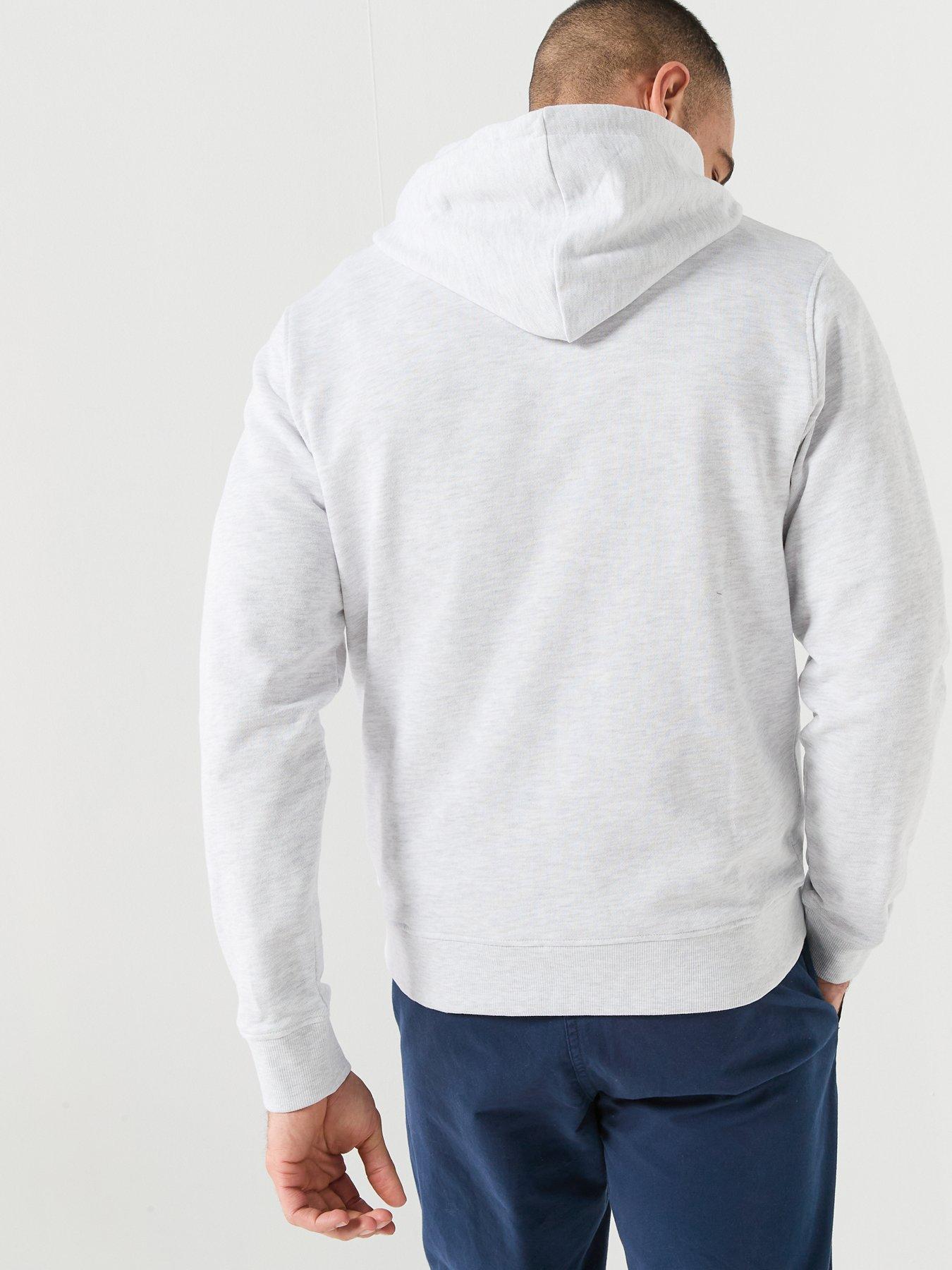 Image 2 of 5 of Jack & Jones College Zip Hoodie - Light Grey