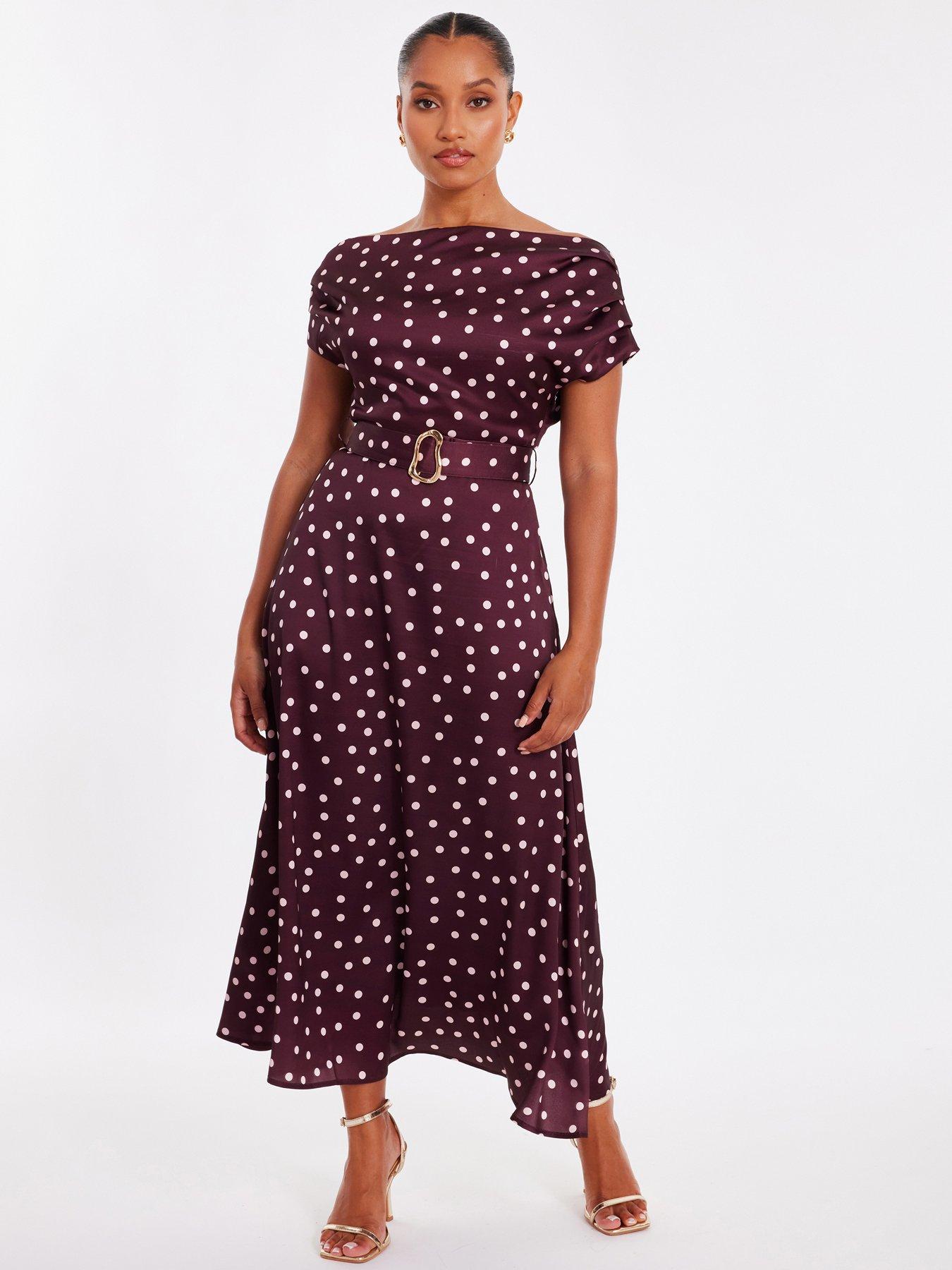 red polka dot dress petite Nellie Maxi Dress Red Polka Dot