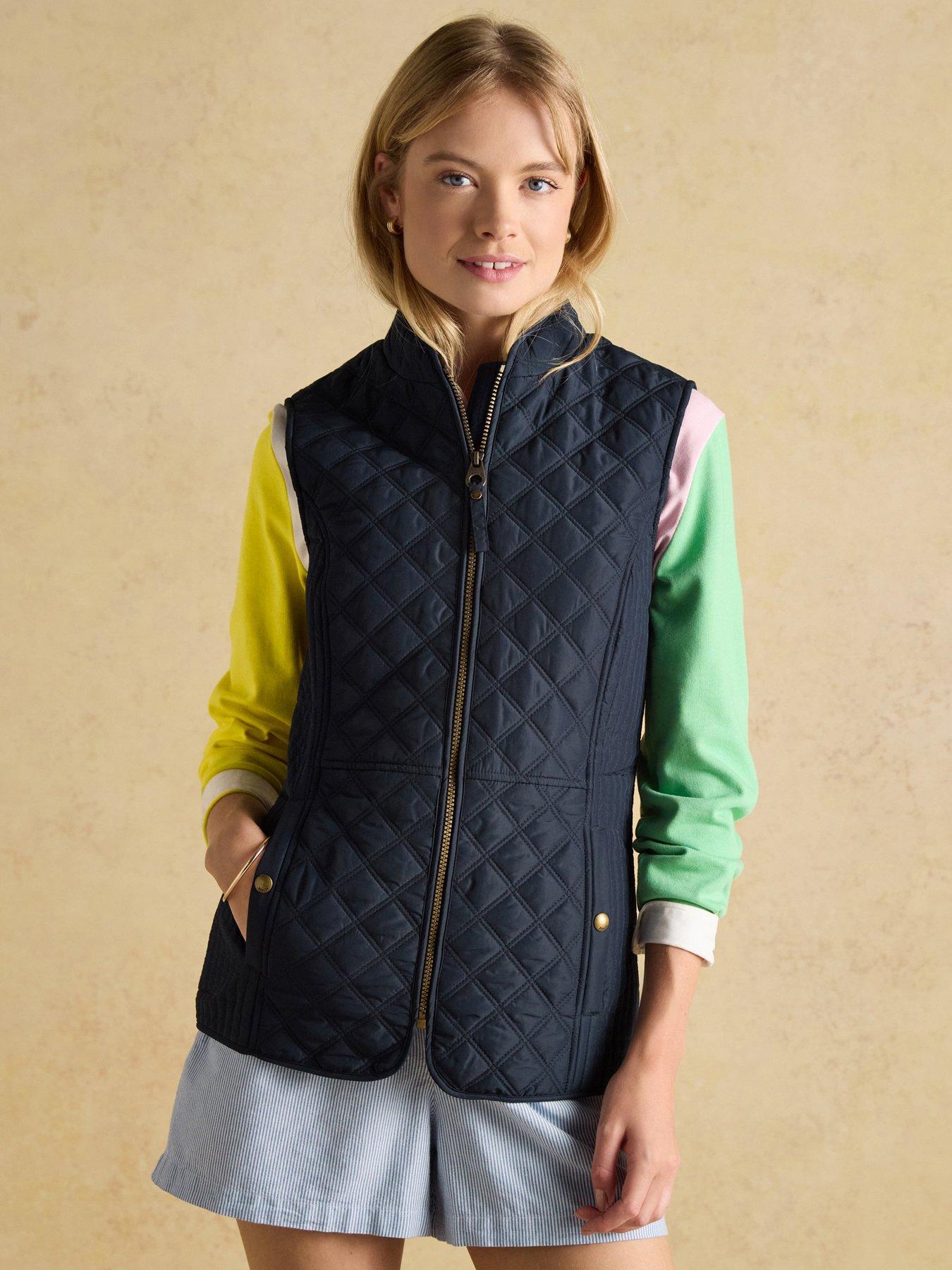 undefined Showerproof Diamond Quilted Gilet - Blue - Navy