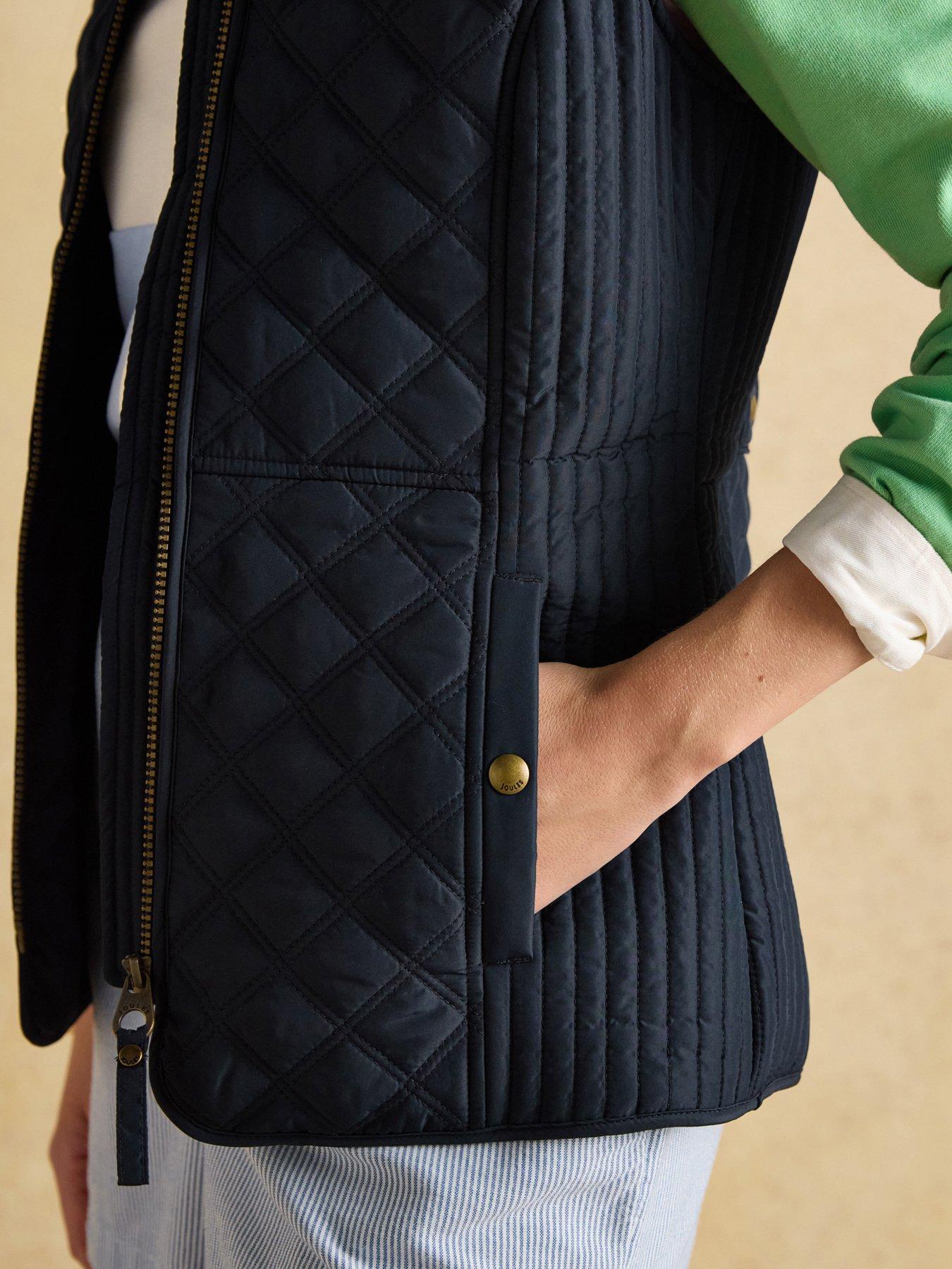 Image 5 of 6 of Joules Showerproof Diamond Quilted Gilet - Blue - Navy