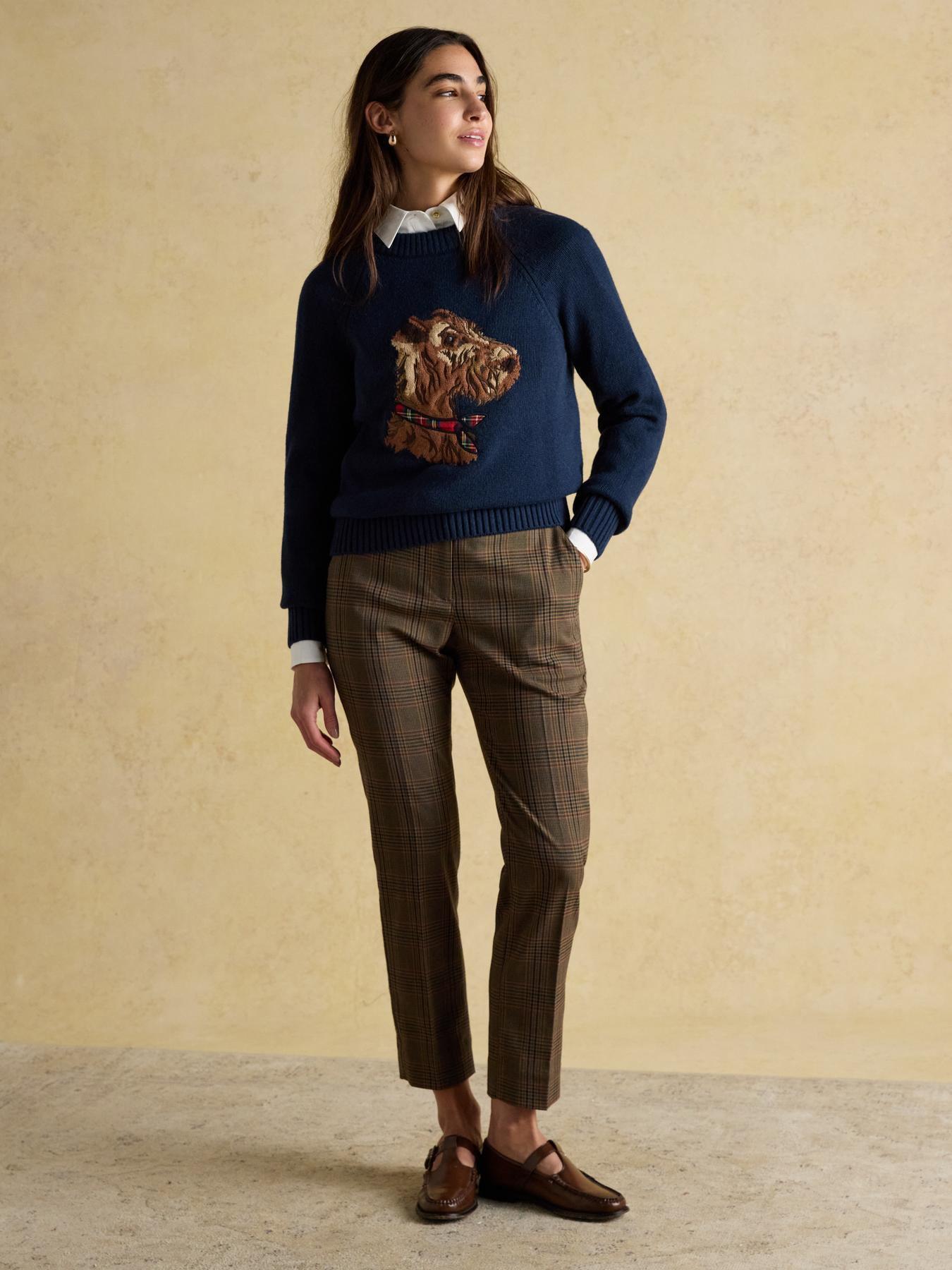 Image 3 of 6 of Joules Intarsia Cotton Rich Jumper - Navy
