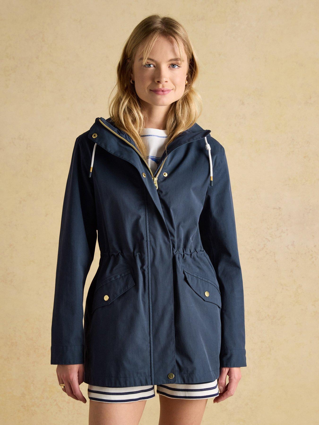 undefined Waterproof Raincoat With Hood - Navy